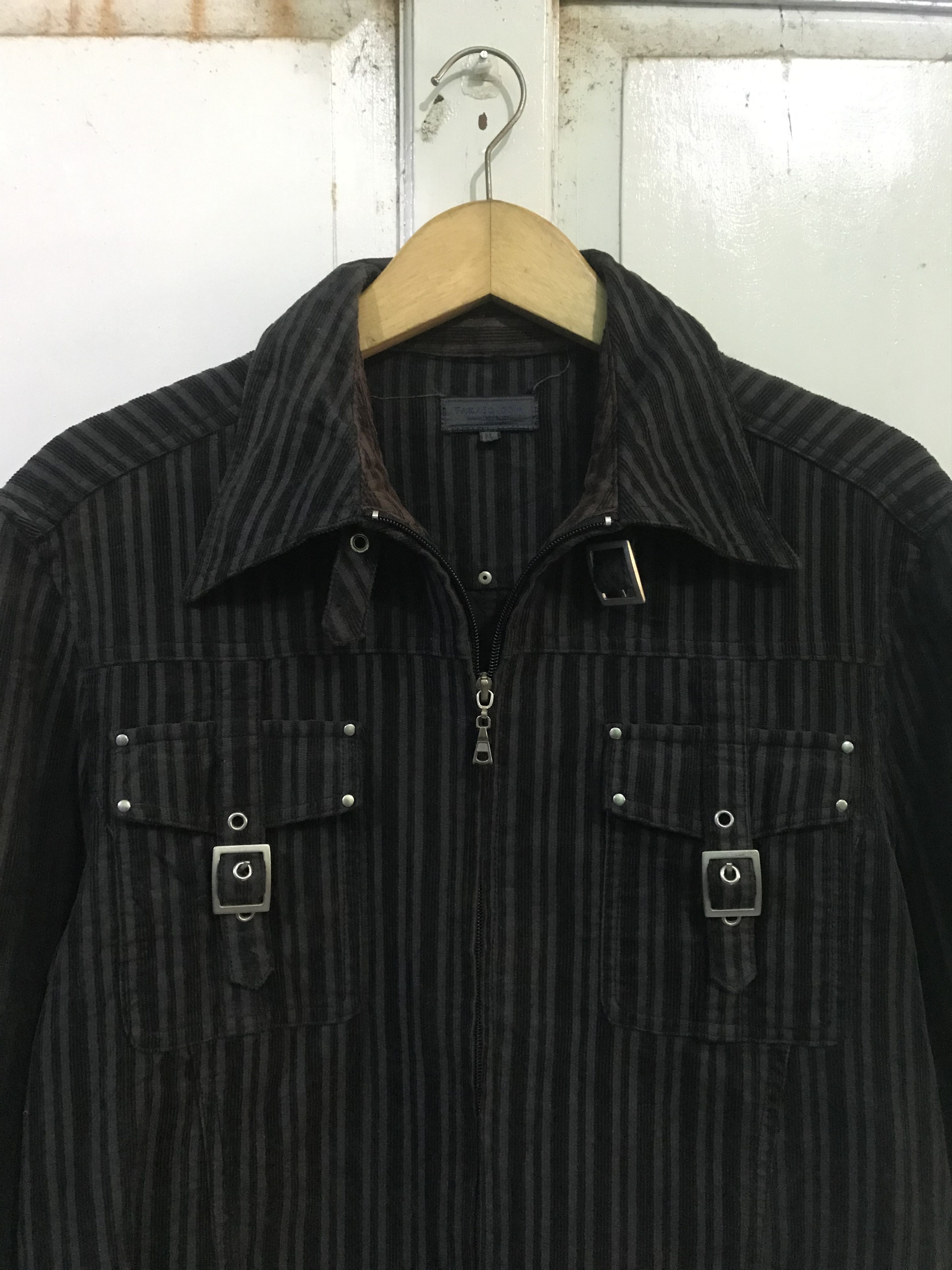 14th Addiction 90s Taka-Q japan bondage zip up shirt Size US L / EU 52-54 / 3 - 5 Thumbnail