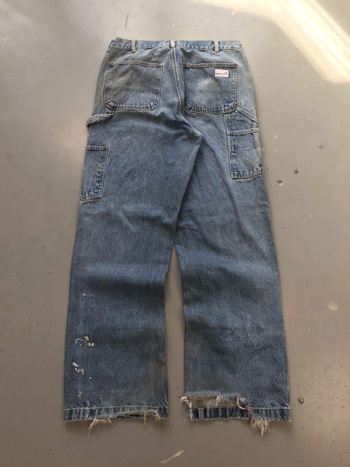 Carhartt × Dickies × Vintage Vintage qwest o double knee distressed denim Size US 36 / EU 52 - 9 Thumbnail