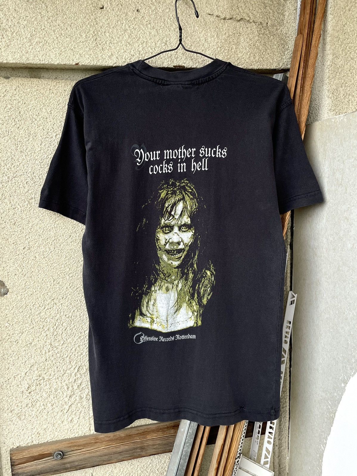 Vintage Vintage The Exorcist Your Mother Sucks Cocks In Hell T-Shirt Size US M / EU 48-50 / 2 - 9 Thumbnail