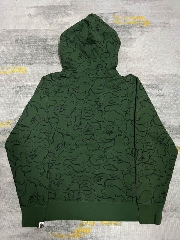 Bape BAPE Green Hoodie Men's Size M Size US M / EU 48-50 / 2 - 2 Thumbnail