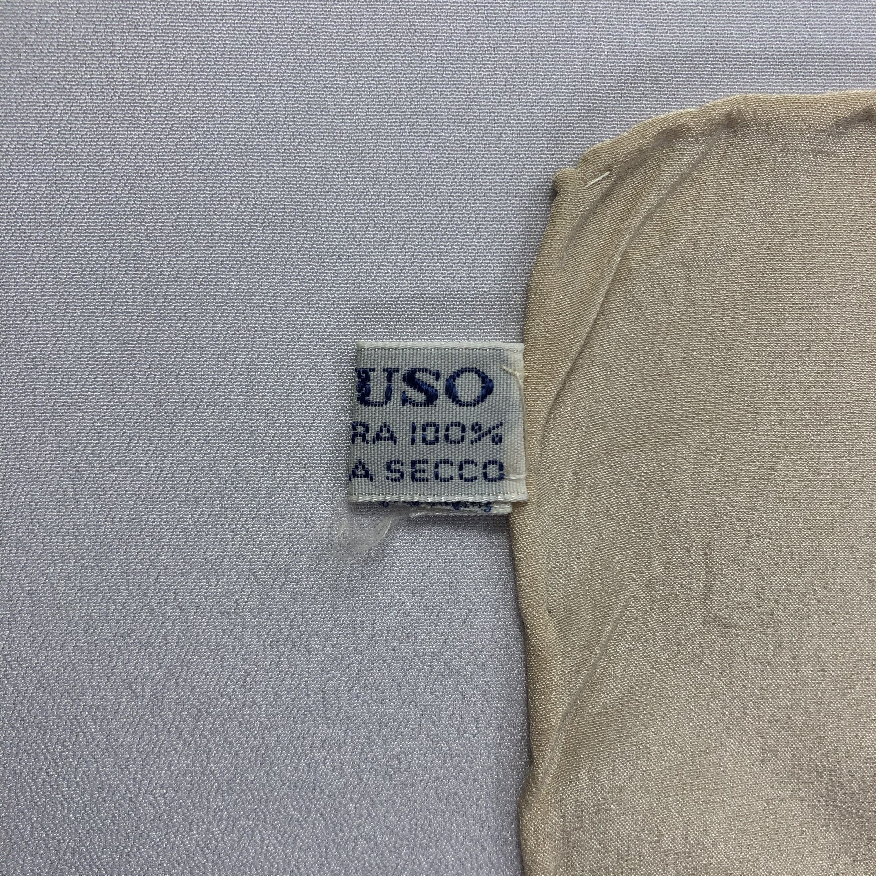 Caruso × Vintage Vintage Caruso Silk Scarf Size ONE SIZE - 5 Thumbnail