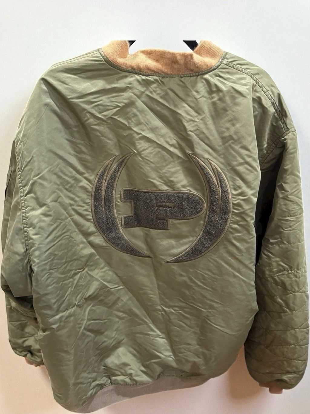 Phat Farm Phat Farm Bomber Jacket XXL Green Quilted Embroidered Logo Size US XXL / EU 58 / 5 - 6 Thumbnail
