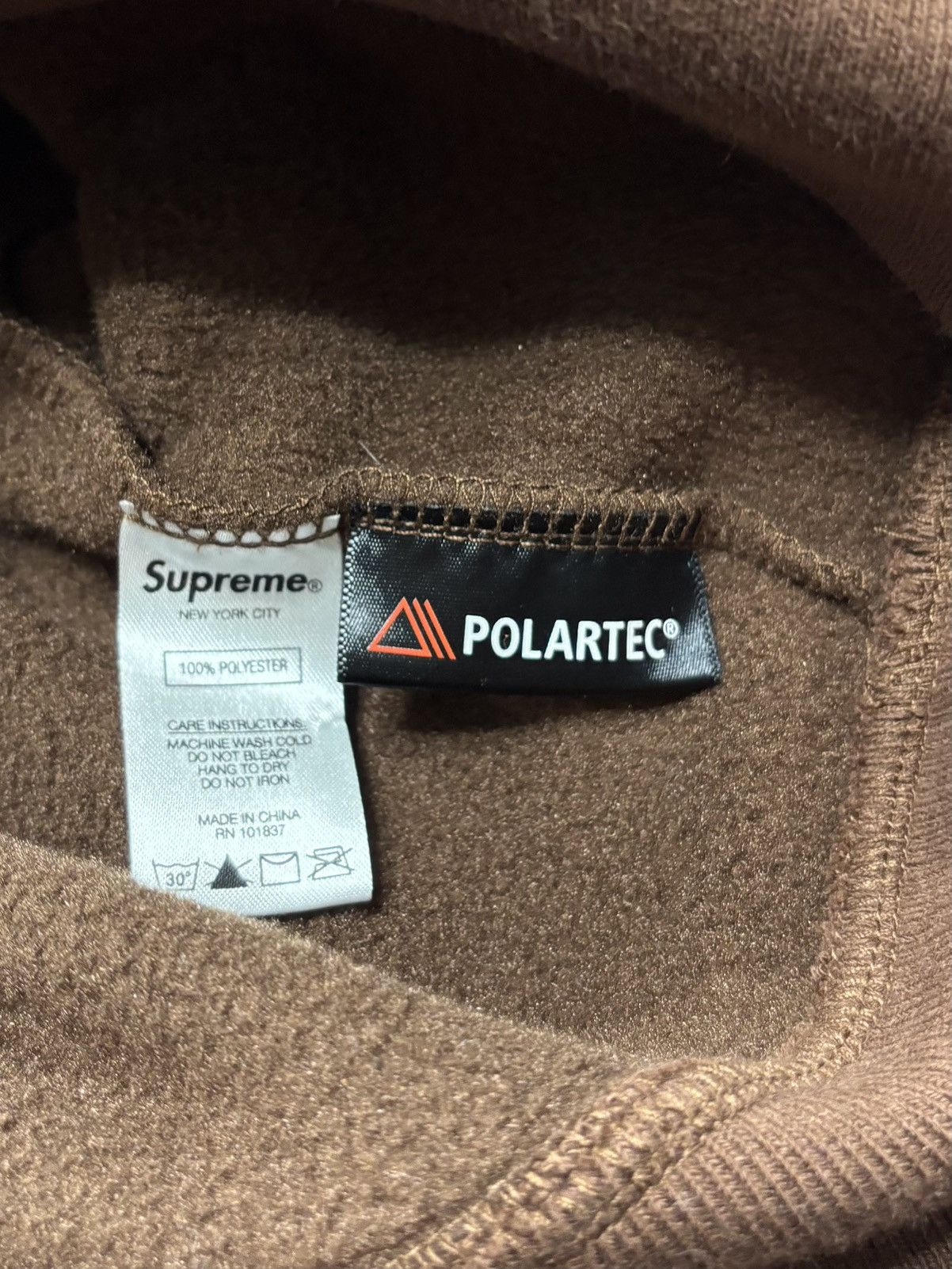 Supreme Supreme Polartec Hooded Sweatshirt (FW18) Size US M / EU 48-50 / 2 - 4 Thumbnail