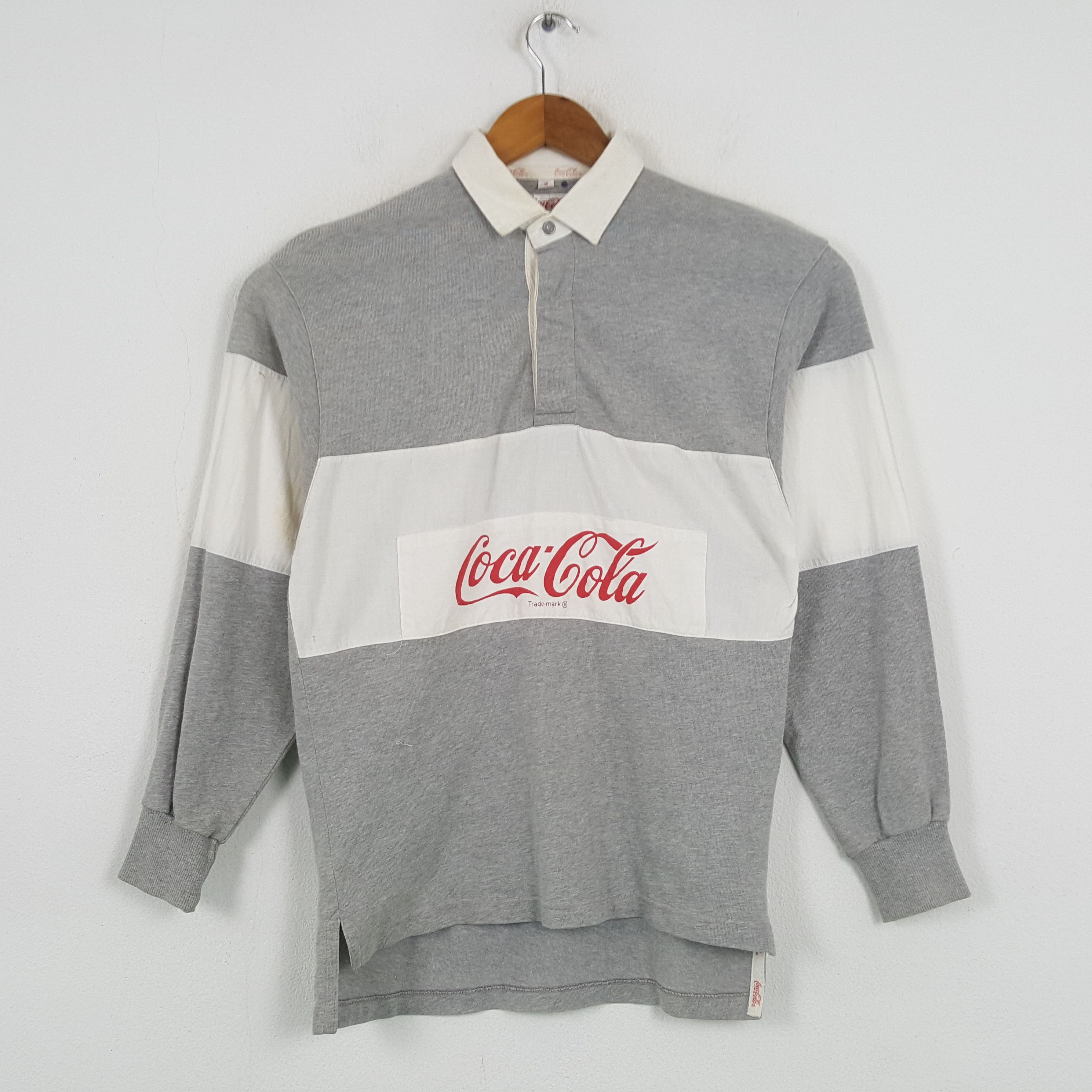 Coca Cola × Rap Tees × Vintage Vintage COCA-COLA Rap Tees Style Rugby Polos C285N80 Size US M / EU 48-50 / 2 - 1 Thumbnail