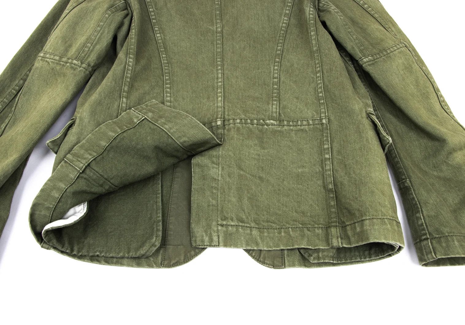 Junya Watanabe Button Design Denim Tailored Jacket in Khaki Size US M / EU 48-50 / 2 - 17 Thumbnail