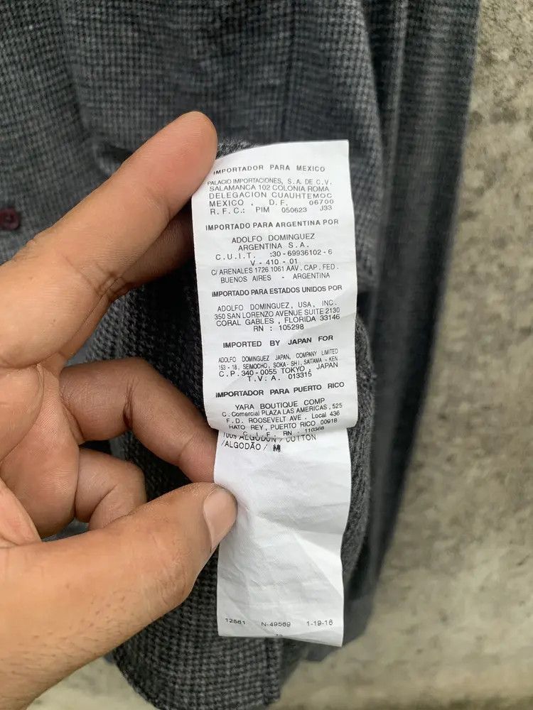 Adolfo Dominguez Adolfo dominguez hounsdtooth flannel shirt Size US L / EU 52-54 / 3 - 13 Thumbnail