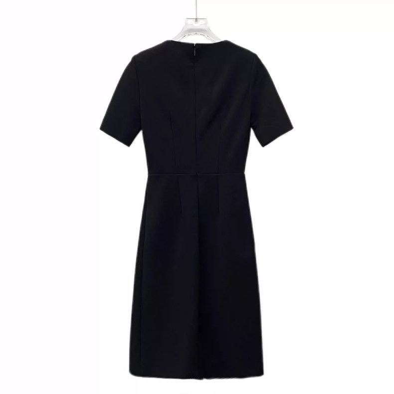 Gucci Gucci Black double-breasted round-neck short-sleeved dress Size XS / US 0-2 / IT 36-38 - 2 Thumbnail