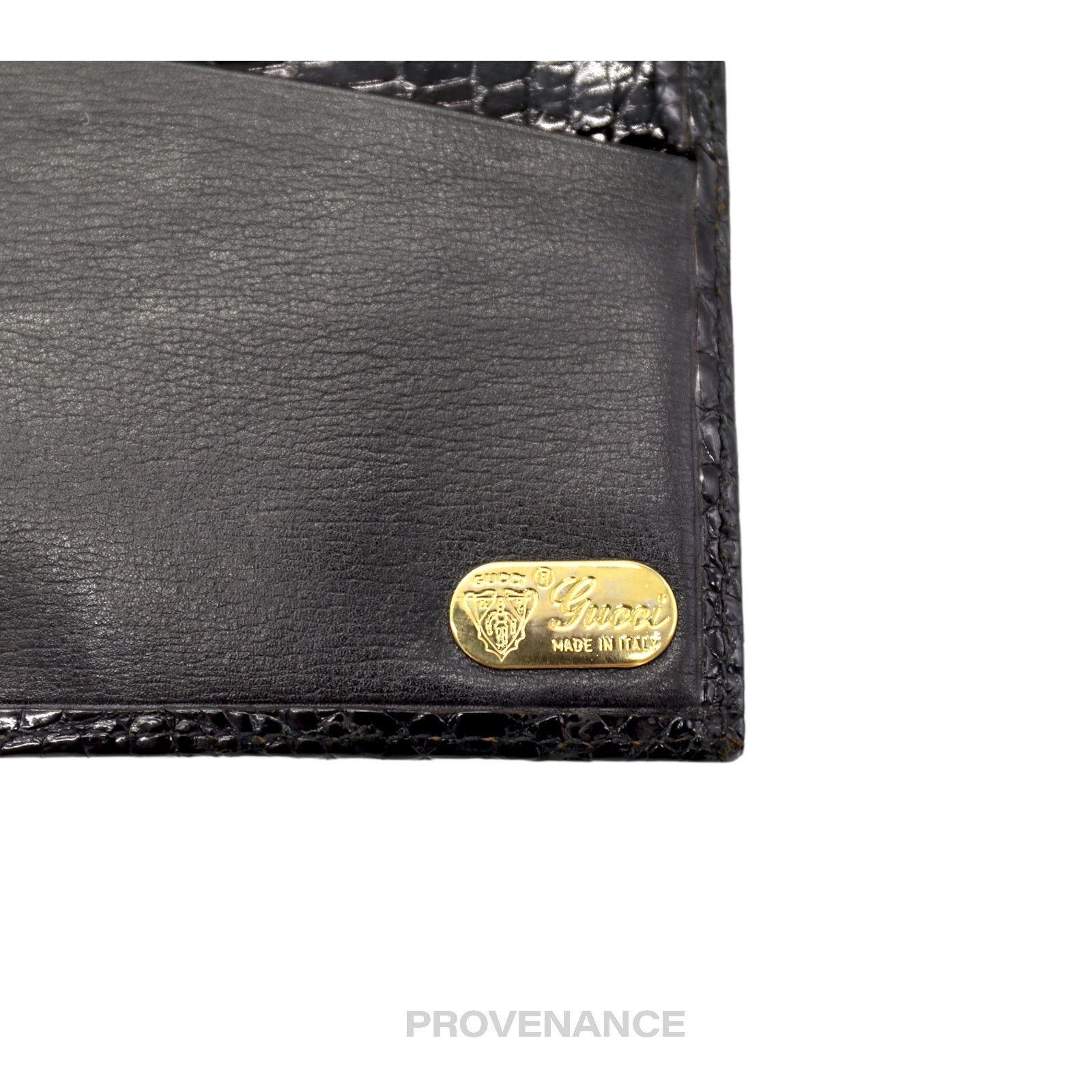 Gucci 🔴 Gucci Long Wallet - Black Crocodile Size ONE SIZE - 9 Thumbnail