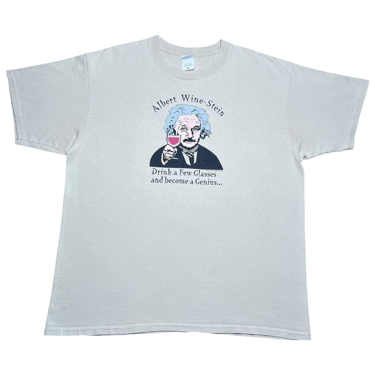 Other Vtg 2000s Albert Einstein Wine Stein Become A Genius T-Shirt Size US XL / EU 56 / 4 - 1 Thumbnail