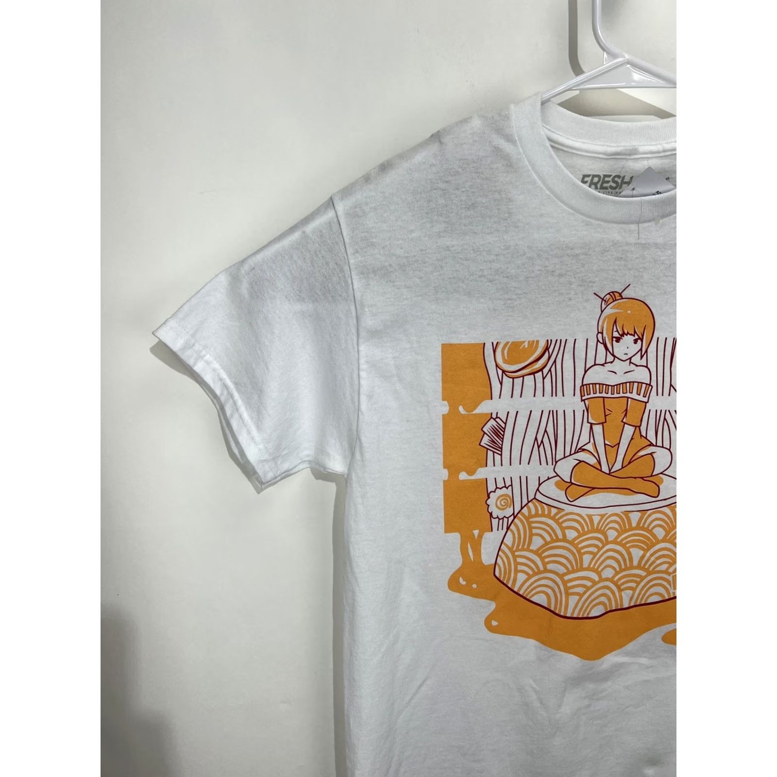 Hot Topic Fresh Tango Anime Ramen White T Shirt Medium Men Regular Size M White Graphic Print NWT Cotton Knit Crew Neck Short Sleeve Vintage No Size US M / EU 48-50 / 2 - 4 Thumbnail