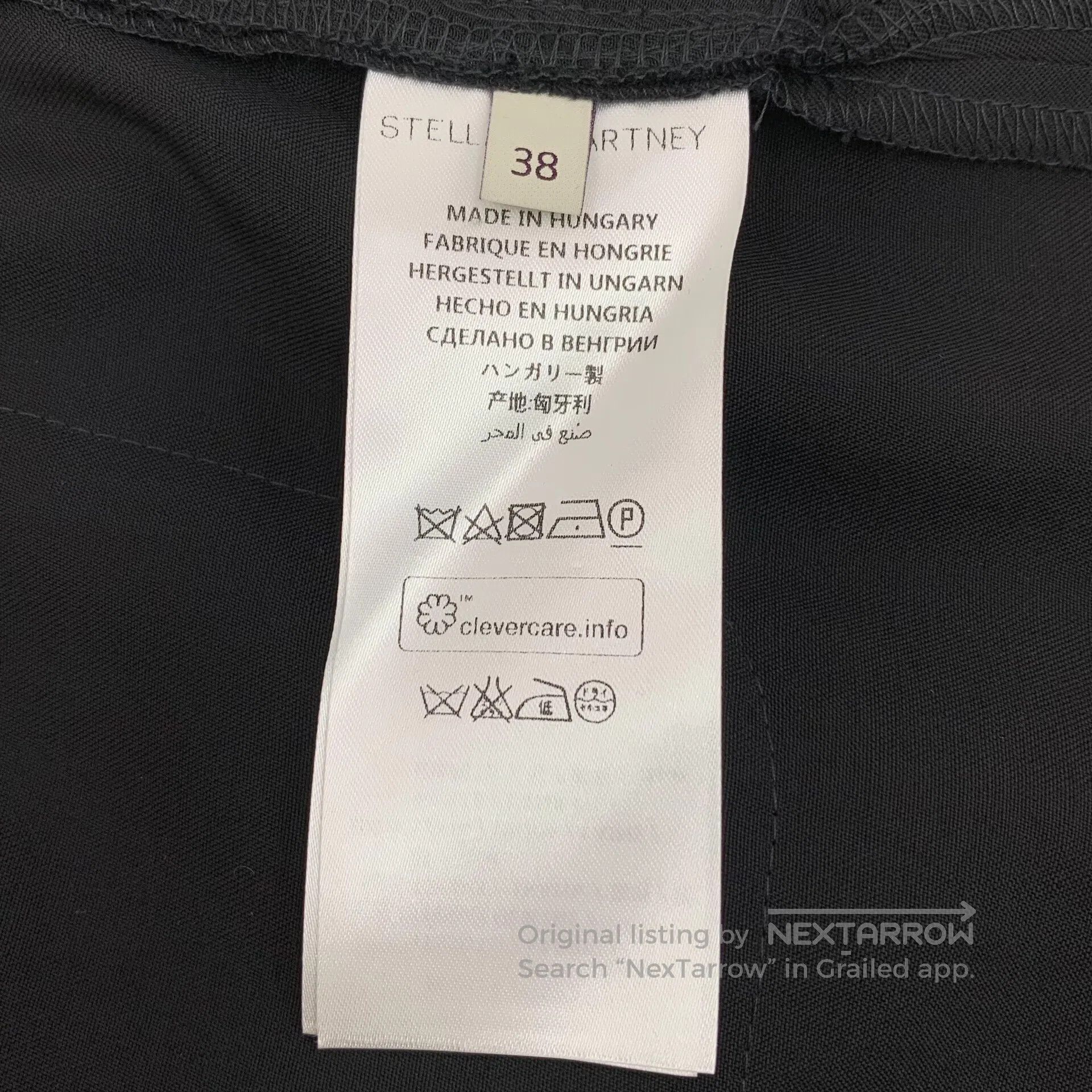 Stella McCartney Stella McCartney size M Black flare wool tailored long tro Size US 27 - 7 Thumbnail