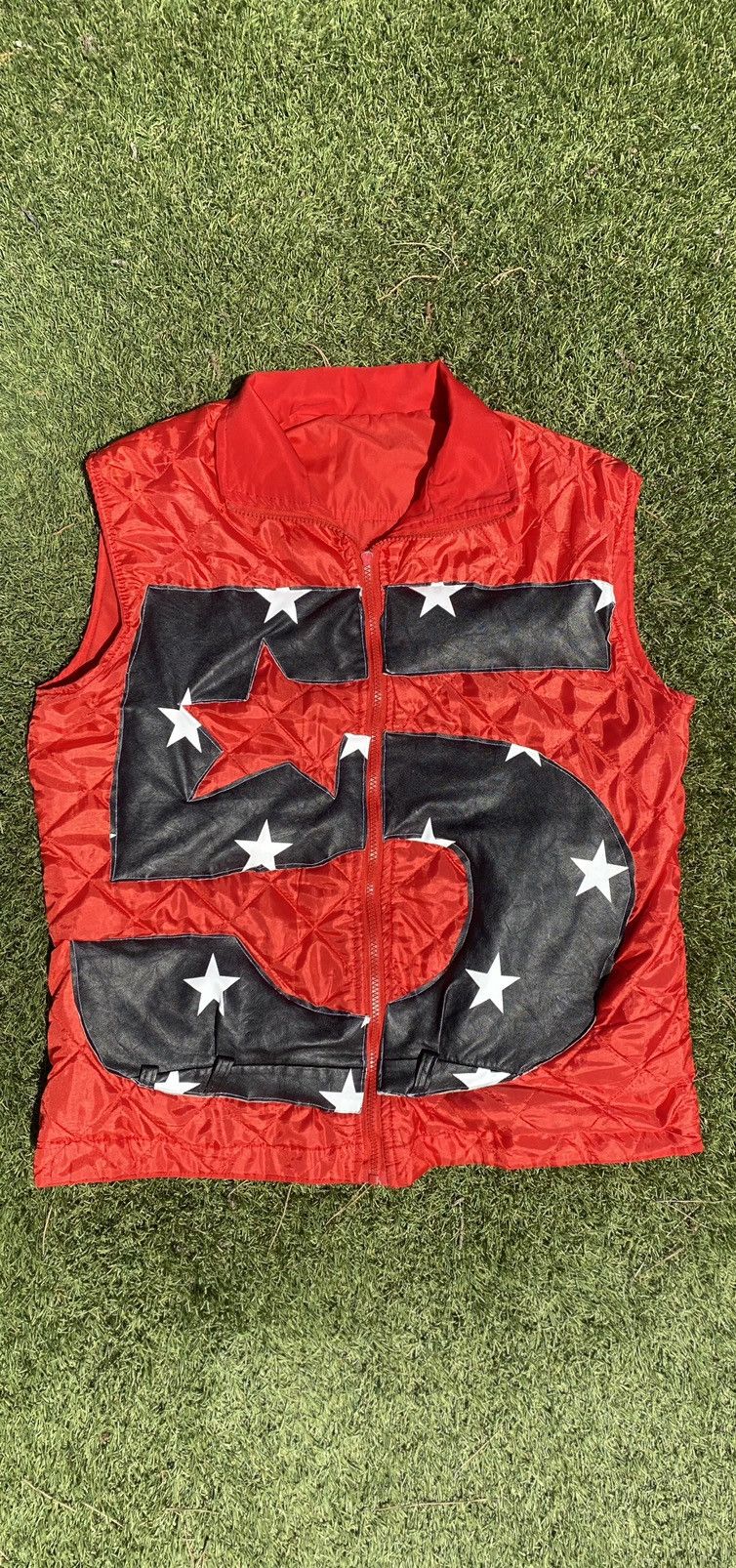 image of 5Star Puffer Vest in Red, Men's (Size Medium)