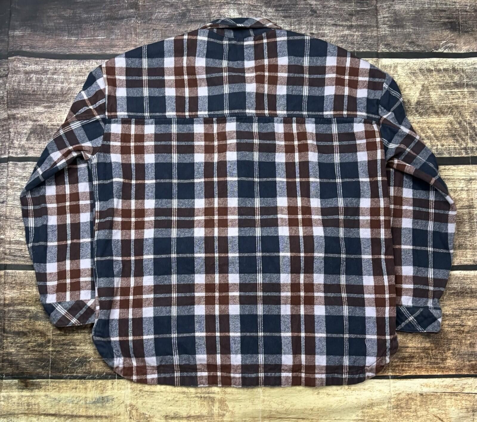 Vans Vans Shacket Men XL Flannel Thick Pocket Cotton Shirt Jacket Size US XL / EU 56 / 4 - 3 Thumbnail