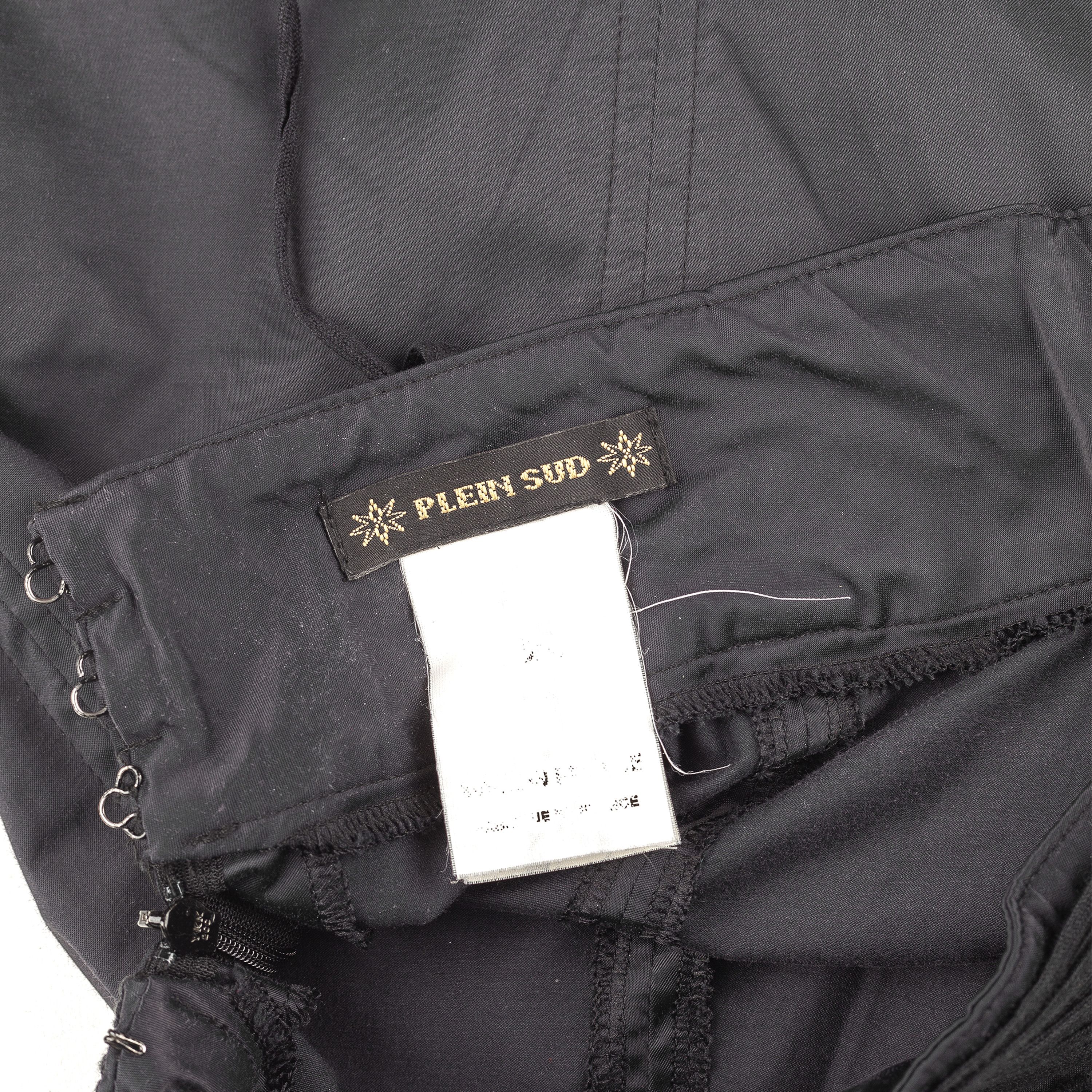 plein sud Plein Sud Vintage Corset Black Midi Skirt (XS) Size 25" / US 0 / IT 36 - 5 Thumbnail