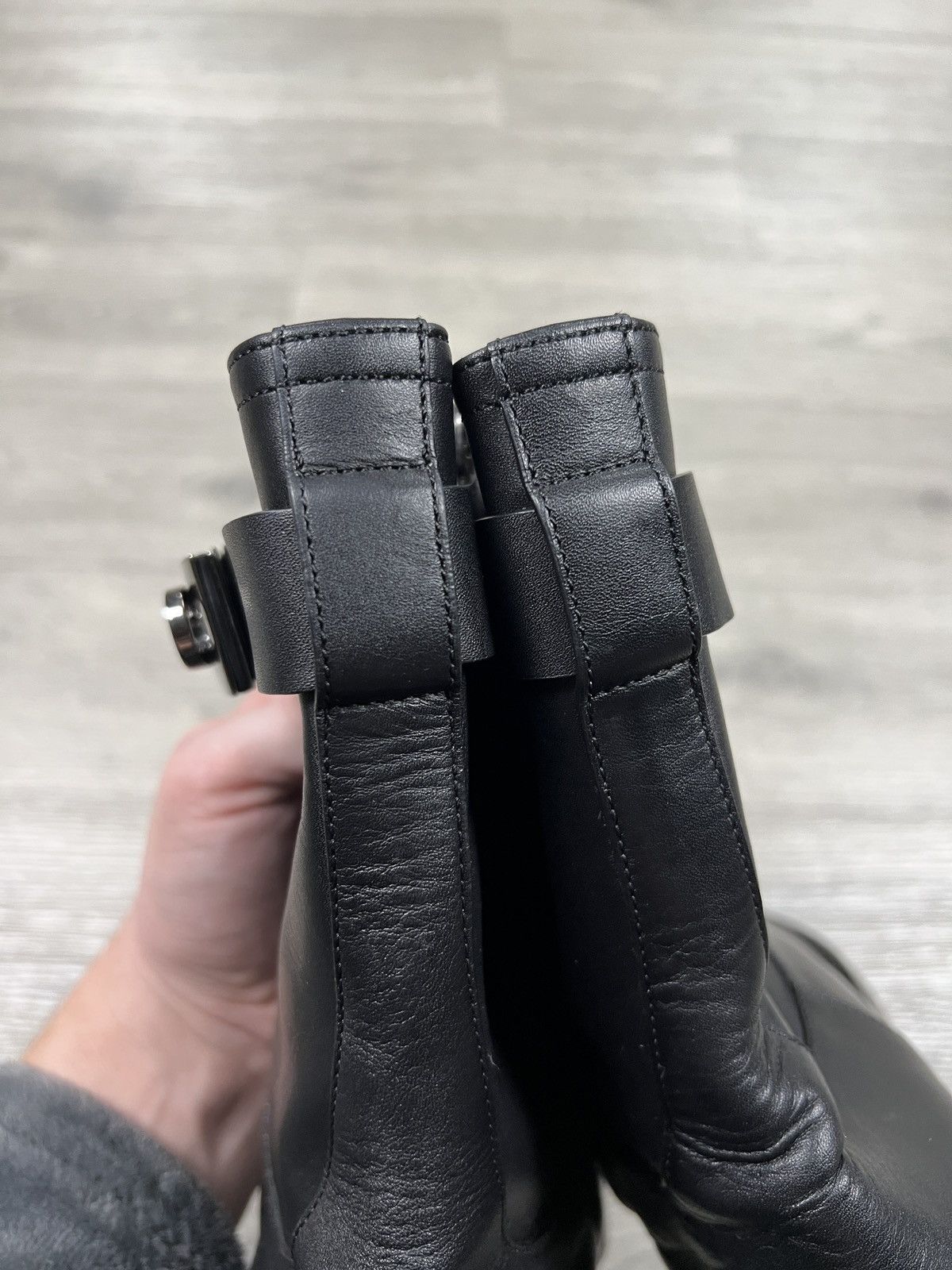 Salvatore Ferragamo Ferragamo Women’s Gancini Buckle Leather Ankle Boots 8,5 Size US 11 / IT 41 - 18 Thumbnail
