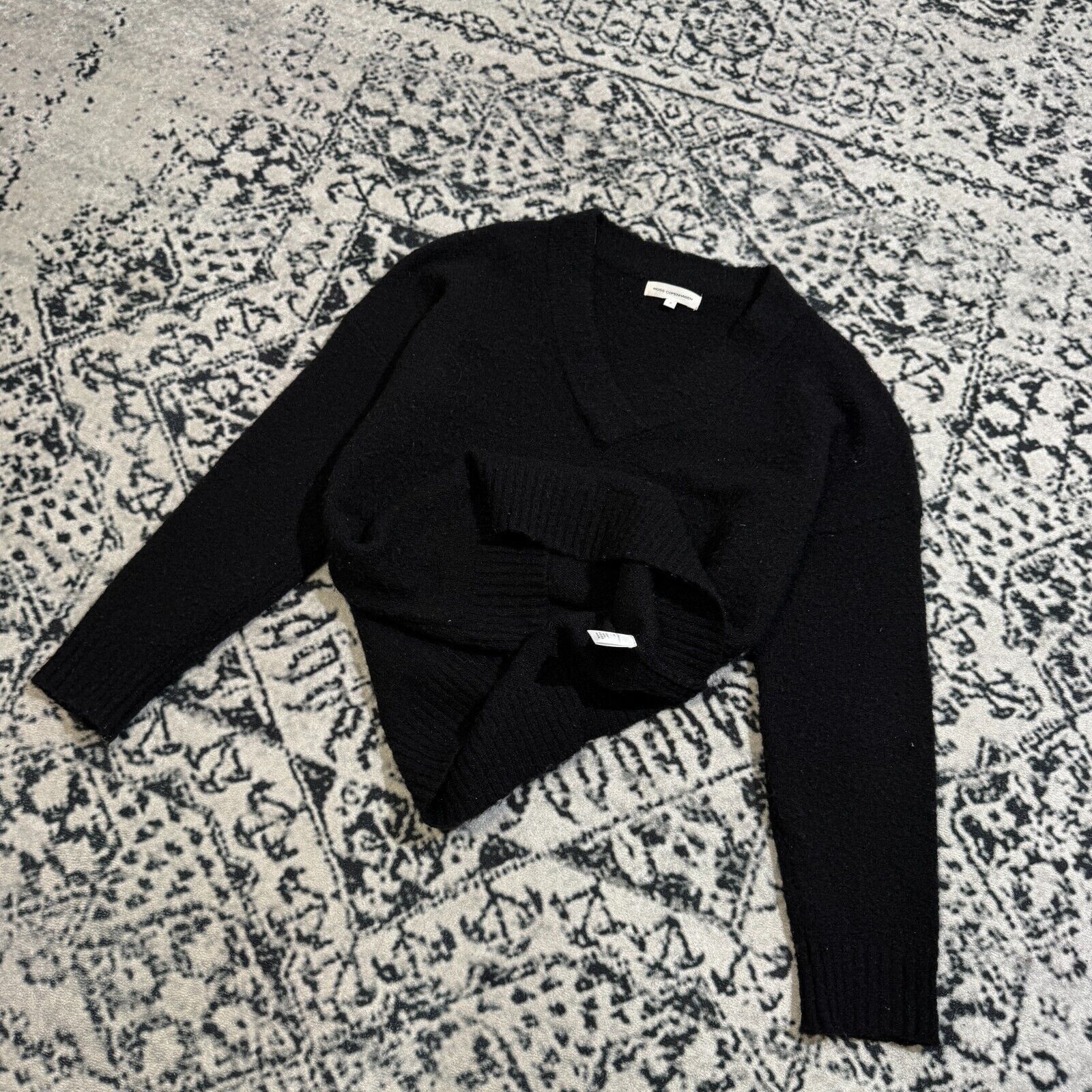 Moss × Vintage Moss Copenhagen Unisex Black Mohair Sweater Size S Size US S / EU 44-46 / 1 - 8 Thumbnail
