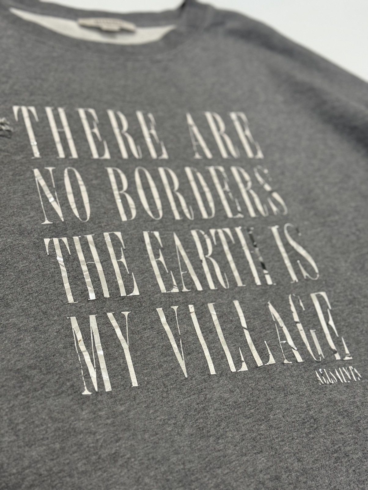 Allsaints 🔥 Distressed ALLSAINTS Freedom Iona Graphic Sweatshirt -170 Size M / US 6-8 / IT 42-44 - 8 Thumbnail