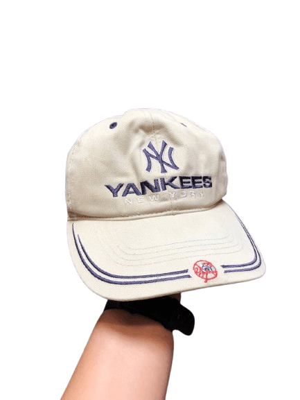 New York Yankees Vintage New York Yankees Big Logo 100% Cotton Cap Size ONE SIZE - 1 Thumbnail