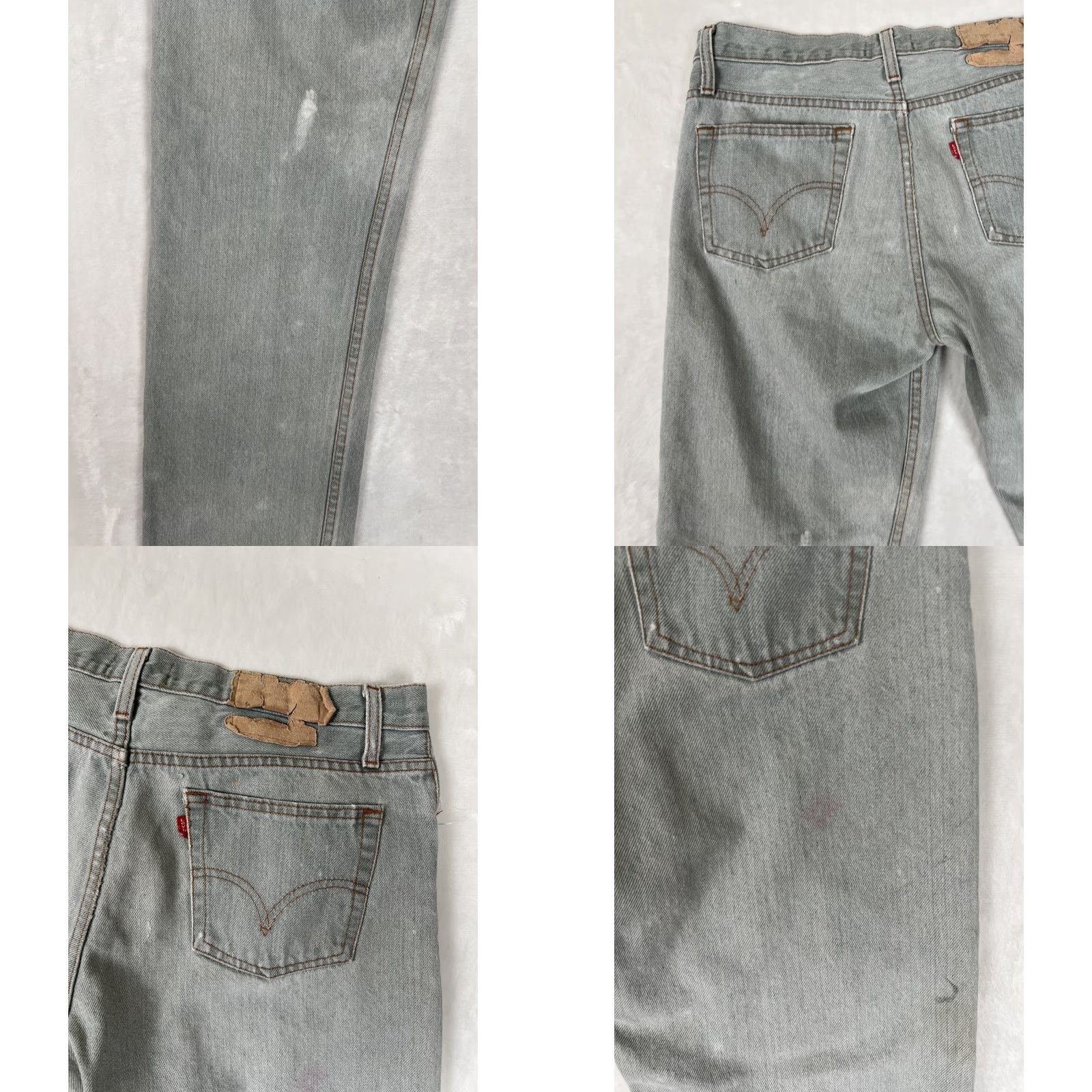 Levi's VINTAGE Levi’s 501 Jeans Denim 32x30 Men Regular Blue Distressed 90s USA Size US 32 / EU 48 - 10 Thumbnail