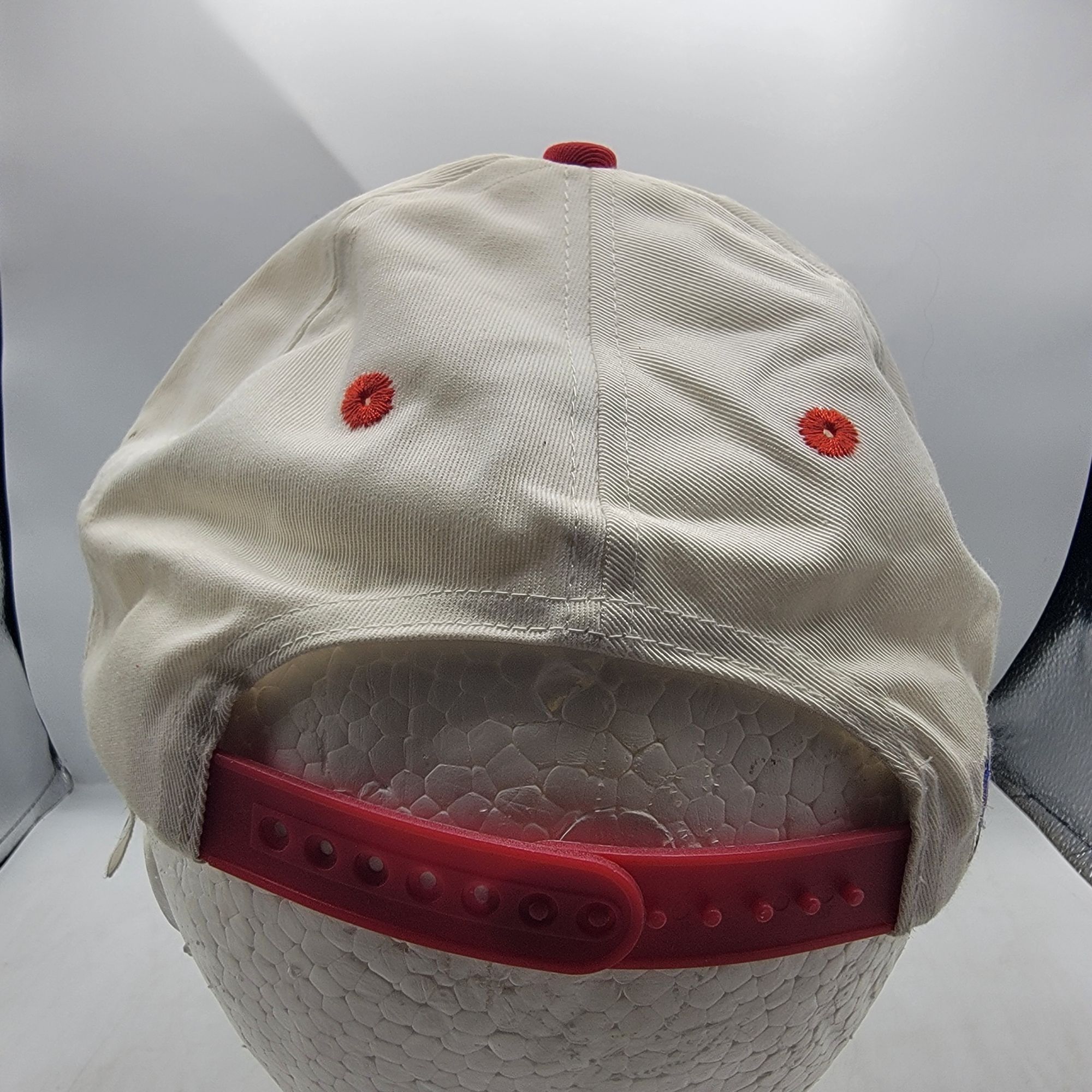 Russell Athletic Russell Athletic Bell 222 Snapback Cap Red White Hat Casual Size ONE SIZE - 3 Thumbnail