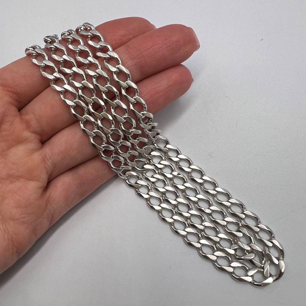 Vintage Sterling Silver 925 Chain Necklace Signed 35.5g