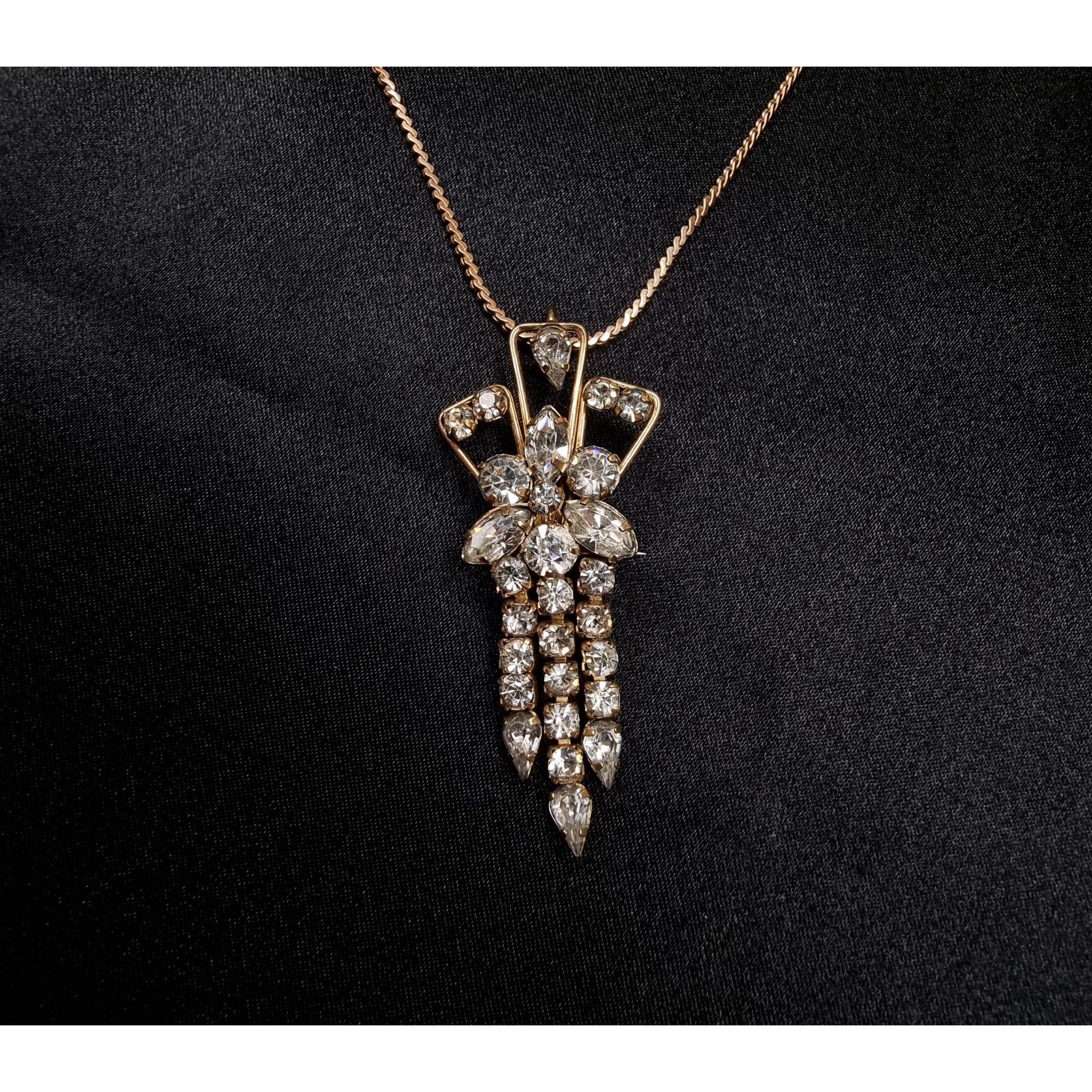 Vintage Vintage Star-Art 1/20 12 GF 1960s Necklace & Brooch Combo Wi Size ONE SIZE - 1 Thumbnail