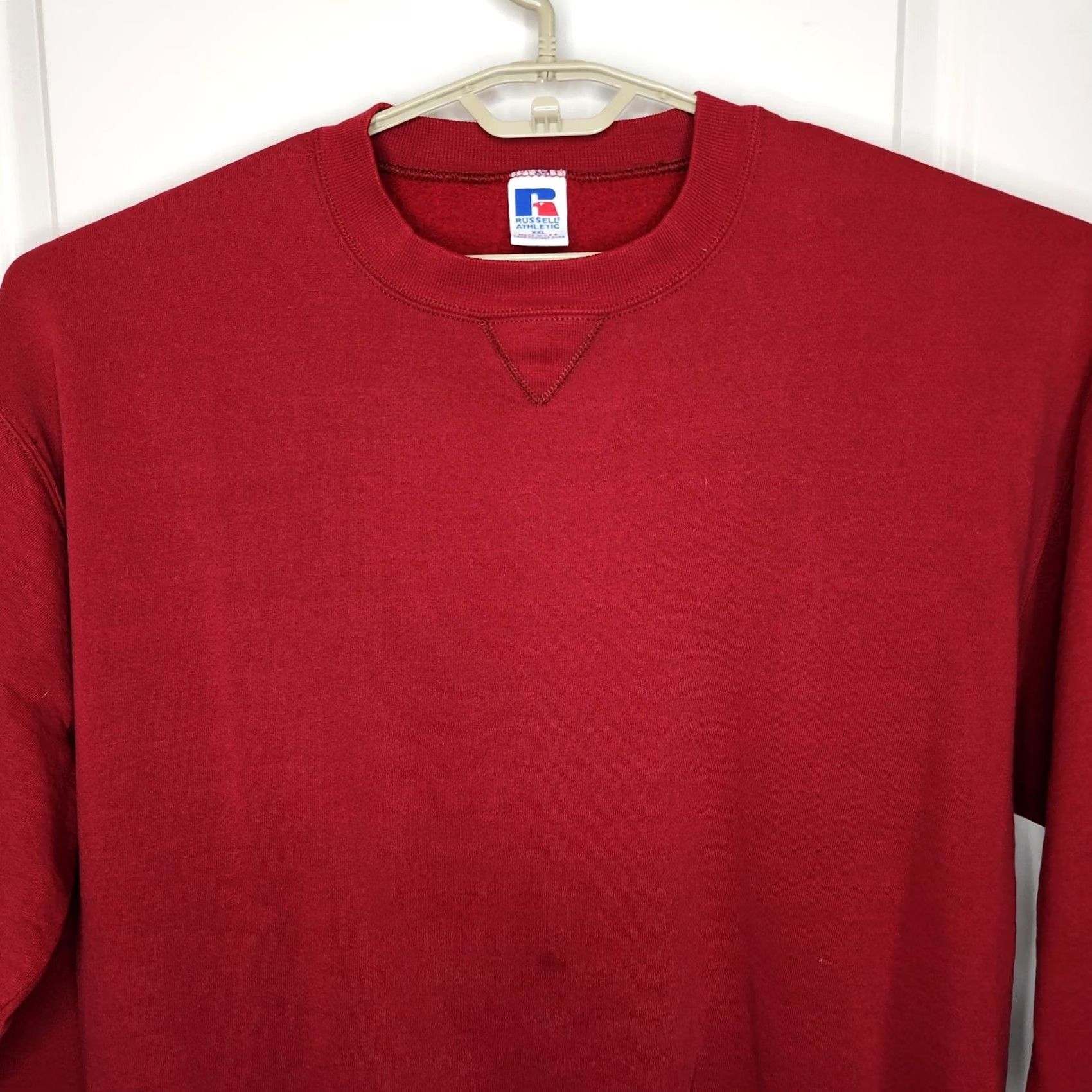 Russell Athletic VINTAGE Russell Athletic Sweatshirt Mens 2XL Red Crewneck Made USA 90s Size US XXL / EU 58 / 5 - 2 Thumbnail