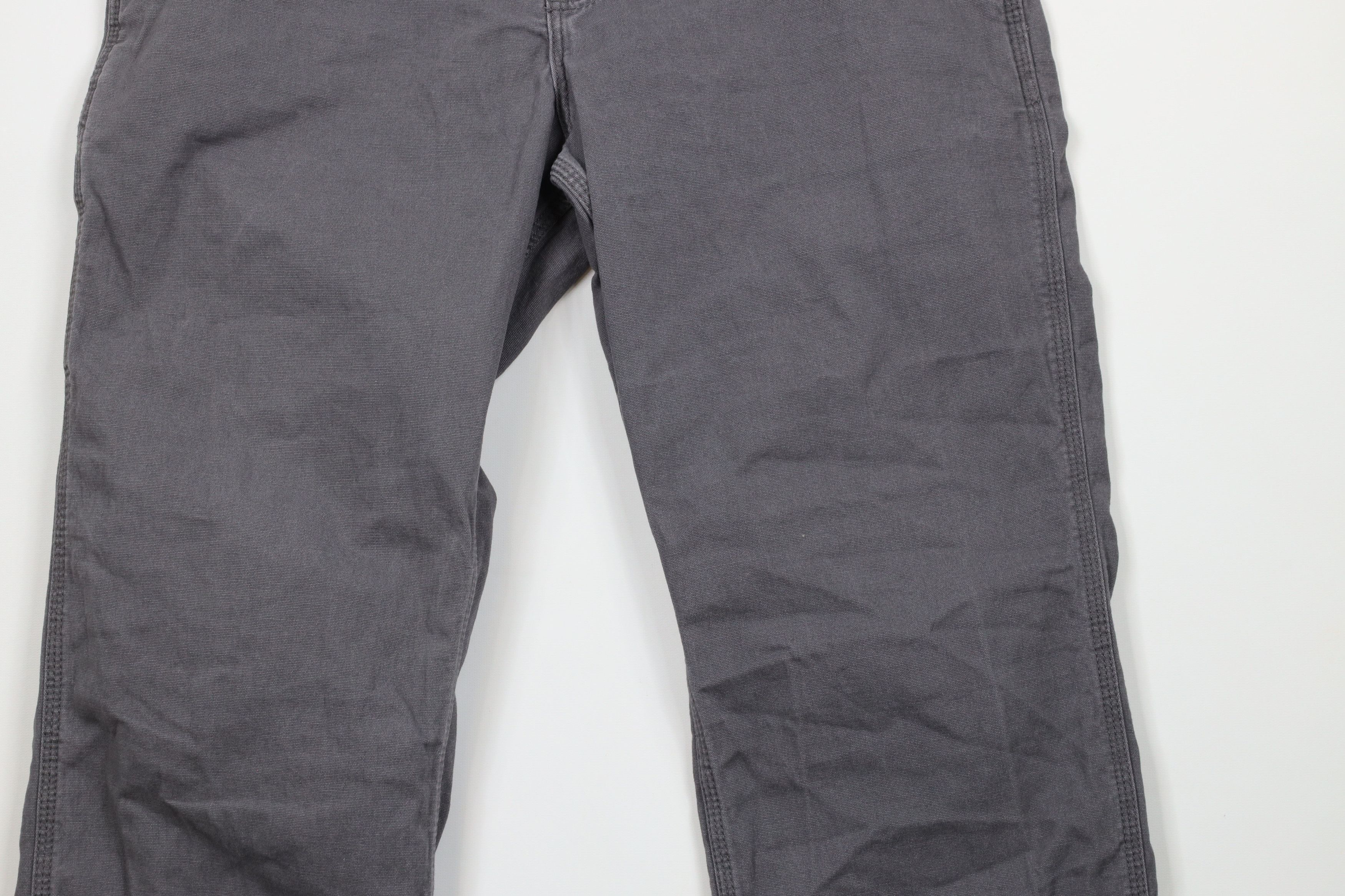 Carhartt Vintage Carhartt Relaxed Fit Spell Out Dungaree Pants Gray Size 36 - 3 Thumbnail