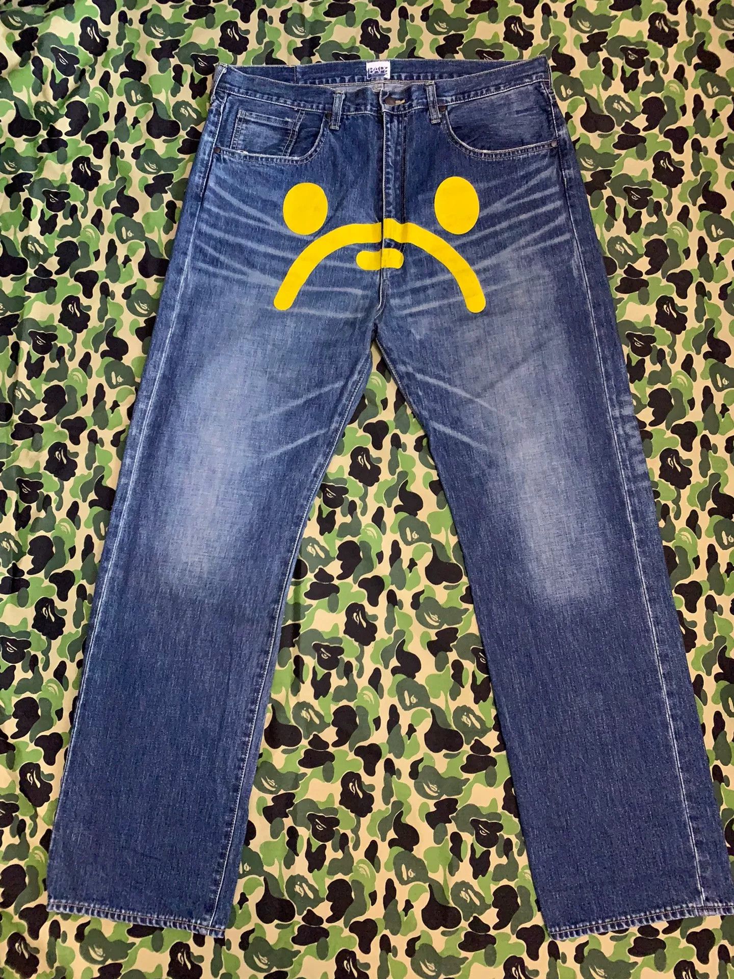 Bape Bape Denim Yellow Denim Jeans XL Men Size US 36 / EU 52 - 1 Thumbnail