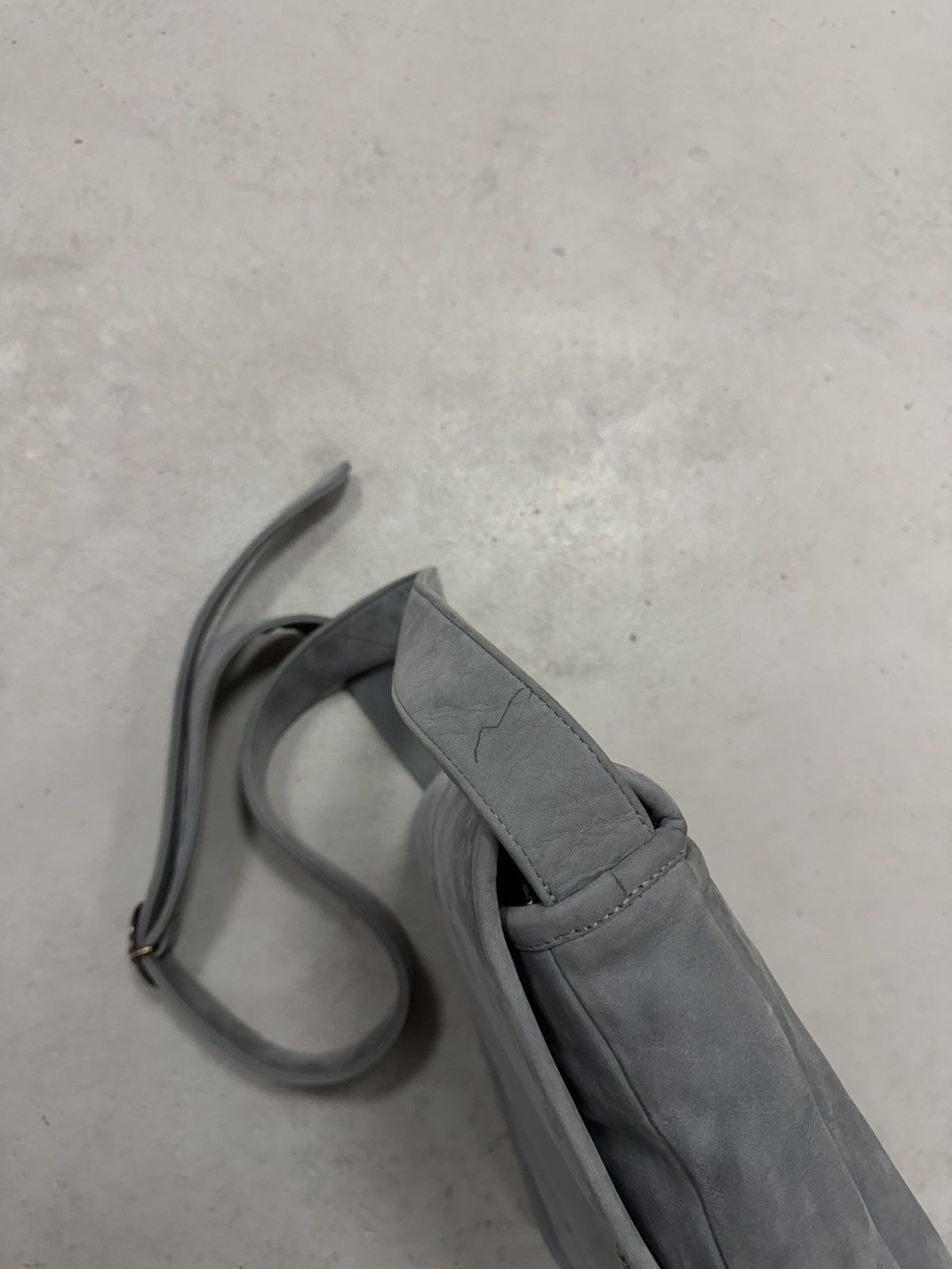 Chrome Hearts Chrome Hearts XL Filigree Suede Mail Messenger Side Bag Grey Size ONE SIZE - 16 Thumbnail