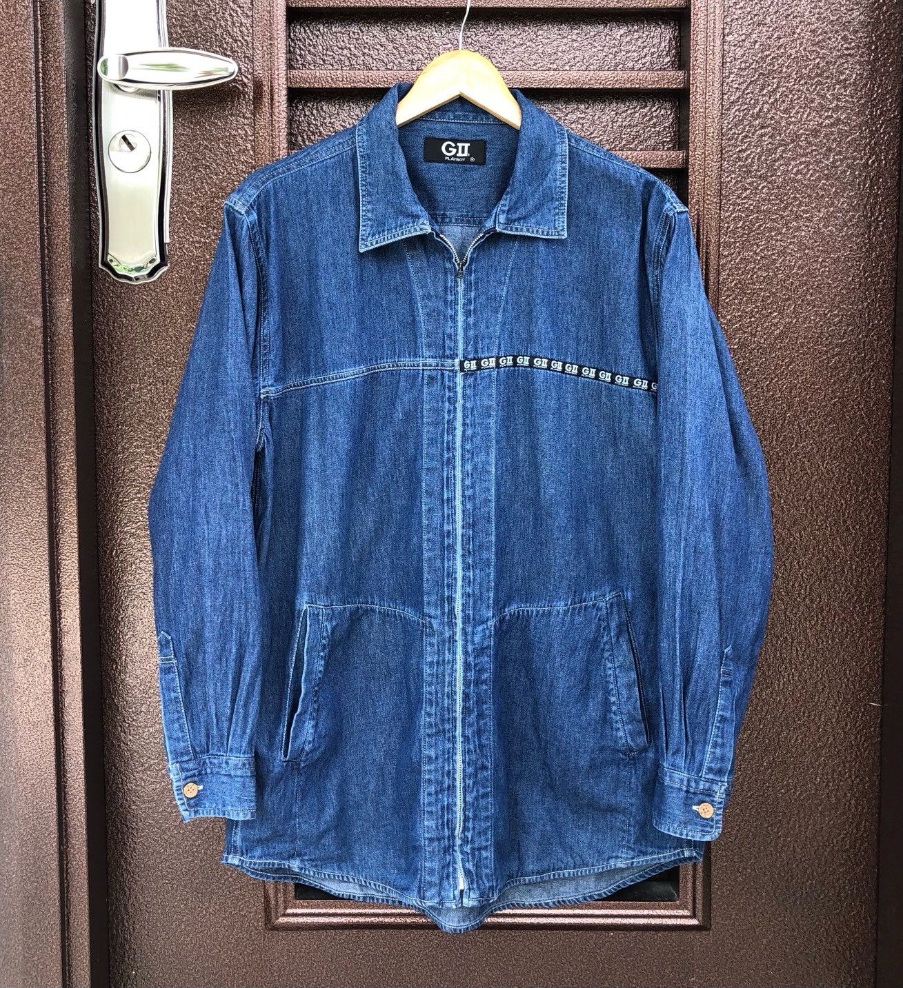 Playboy Vintage Playboy GII Denim Zipper Jacket Size US M / EU 48-50 / 2 - 1 Thumbnail