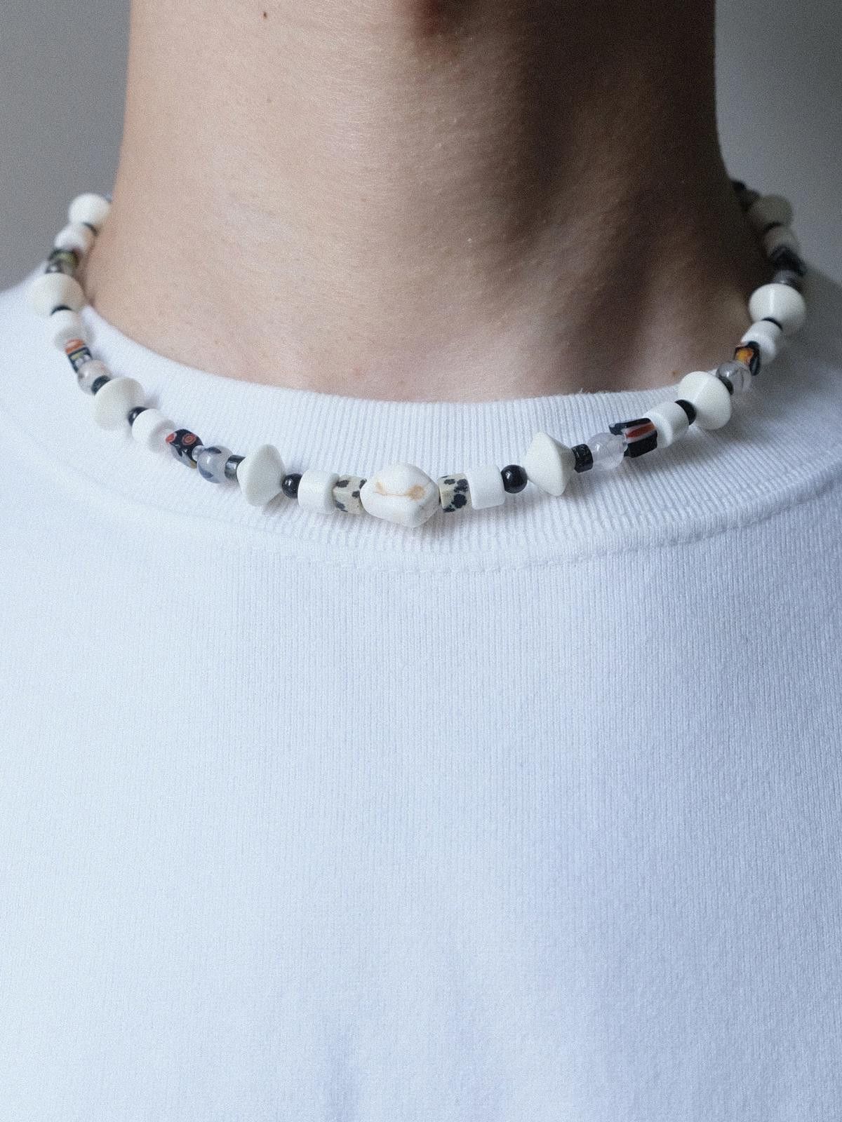 Handmade Handmade Holiday Vibe Dalmation Stone Beaded Necklace 16.1in Size ONE SIZE - 5 Thumbnail