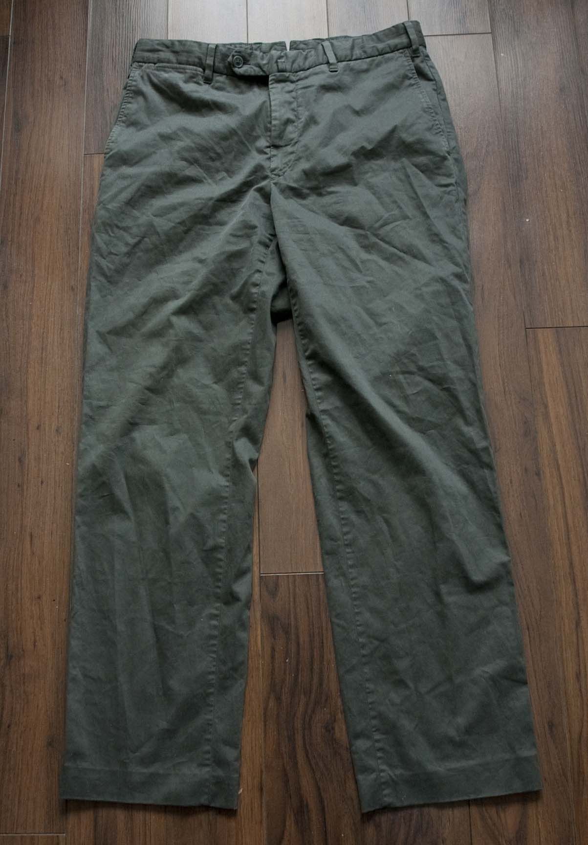 Ermenegildo Zegna Pants Size 32x29 Dark Gray Cotton