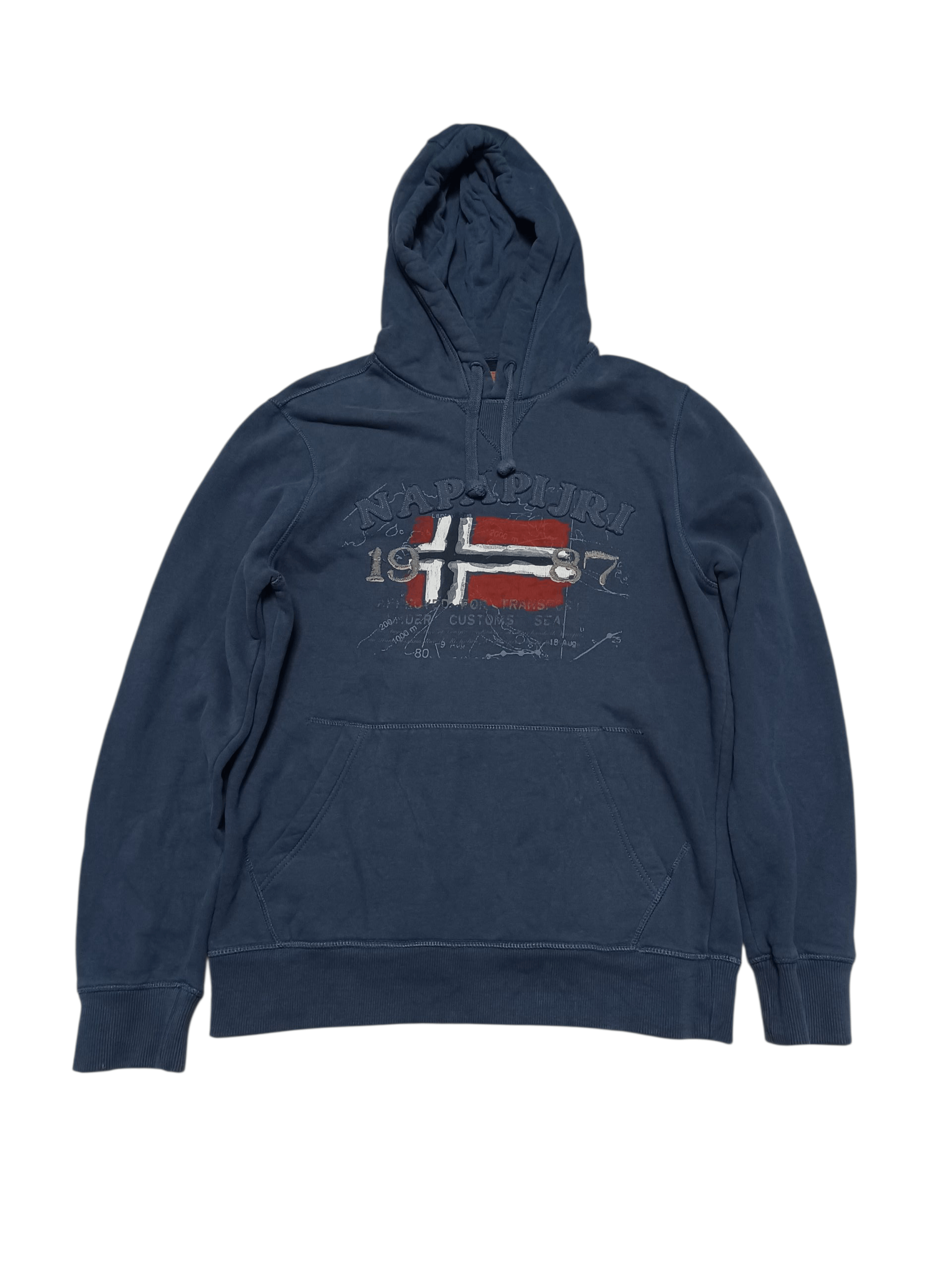 Napapijri NAPAPIJRI VINTAGE NORWAY FLAG HOODIE Size US L / EU 52-54 / 3 - 1 Thumbnail