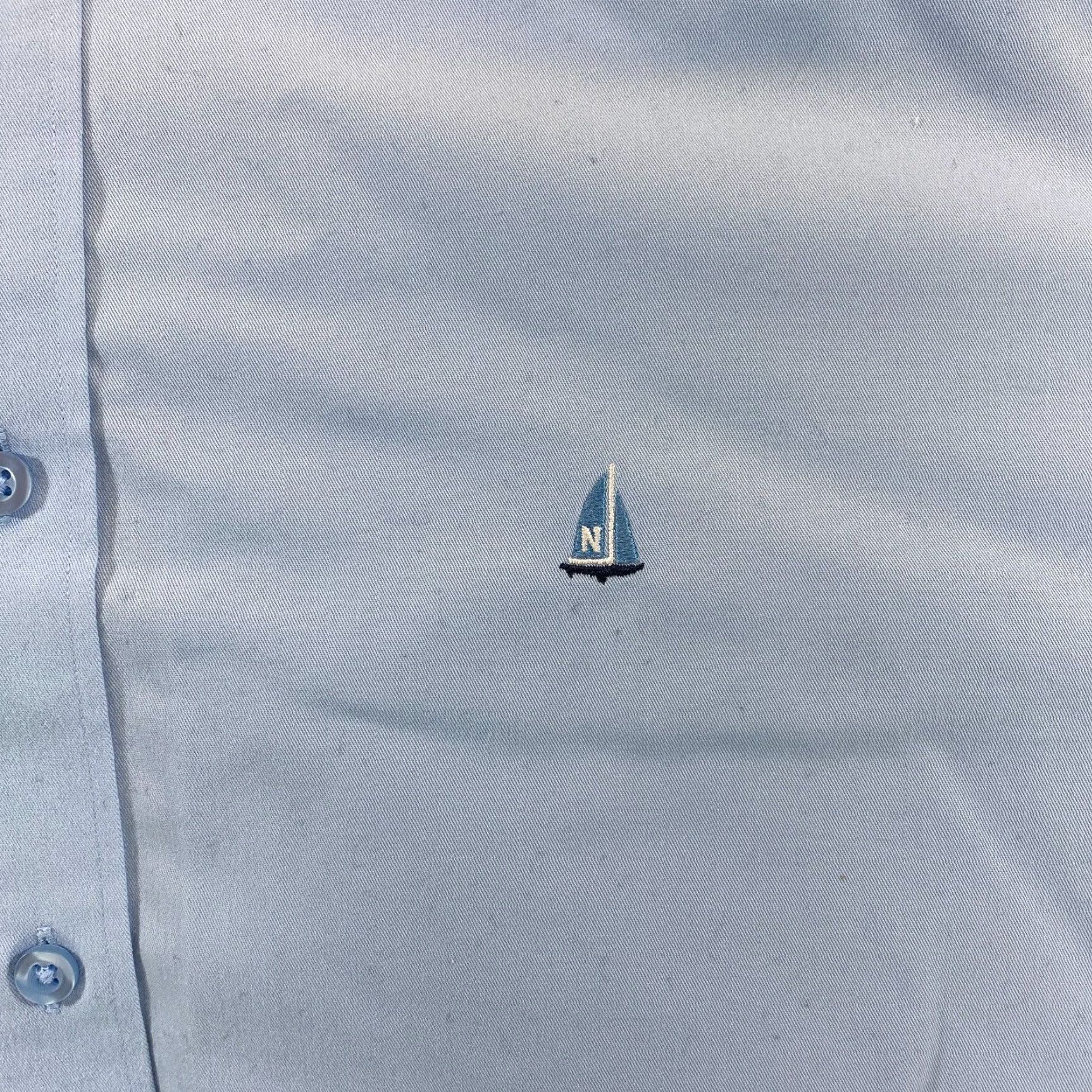 Nordstrom Nordstrom Mens XL Tall Shirt Wrinkle Free Blue Button Up Long Sleeve 100% Cotton Size US XL / EU 56 / 4 - 3 Thumbnail