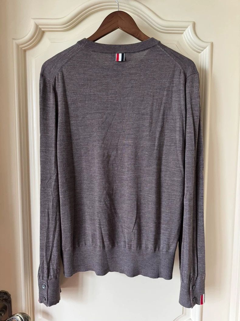 Thom Browne Thom Browne Round neck long sleeve sweater Size US XL / EU 56 / 4 - 2 Thumbnail