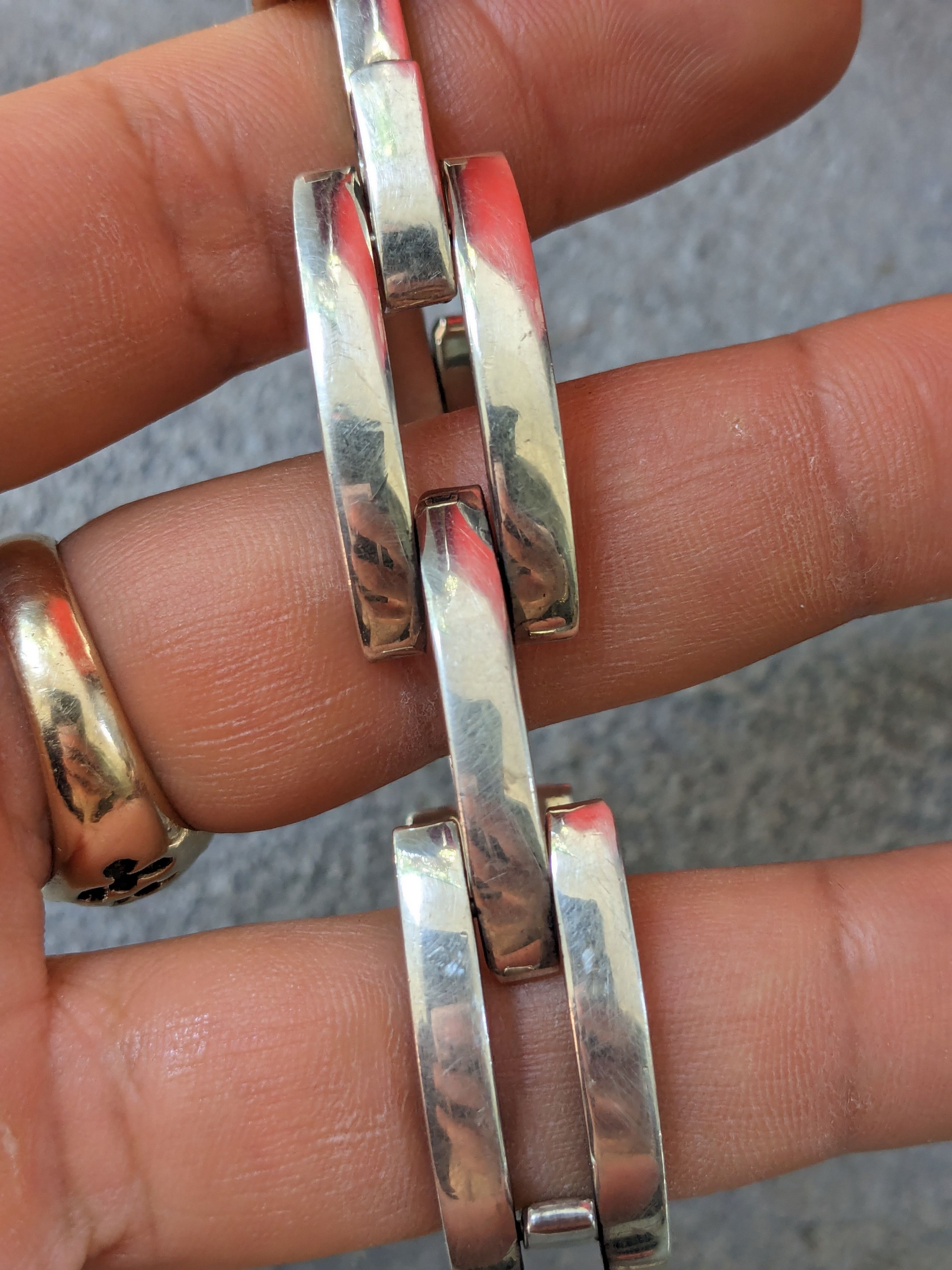 Gucci Gucci Sterling Silver Bracelet Panther Chain Link 7.25" Size ONE SIZE - 14 Thumbnail