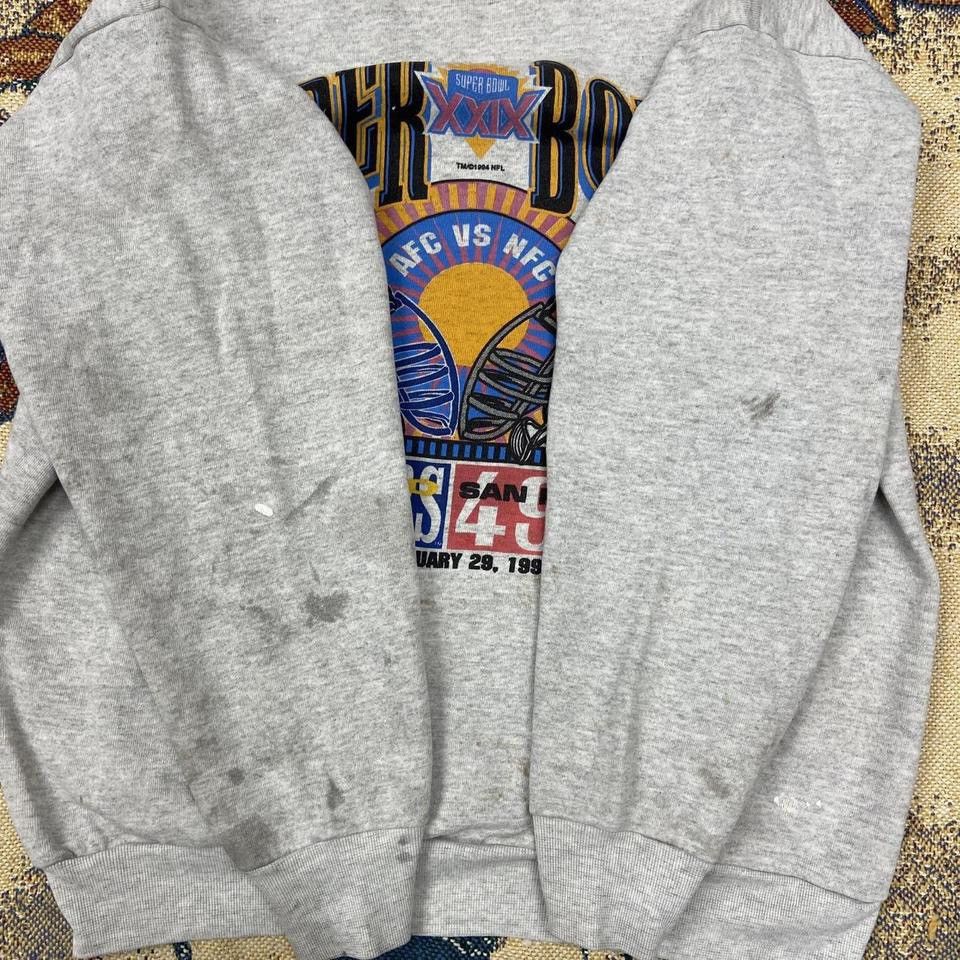 Vintage VTG Distressed Super Bowl XXIX Chargers Vs 49ers Sweatshirt Size US XL / EU 56 / 4 - 6 Thumbnail