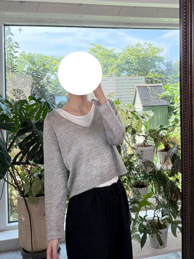 Dries Van Noten Dries Van Noten Silver Metallic Knit Top - dmc Size US S / EU 44-46 / 1 - 1 Thumbnail