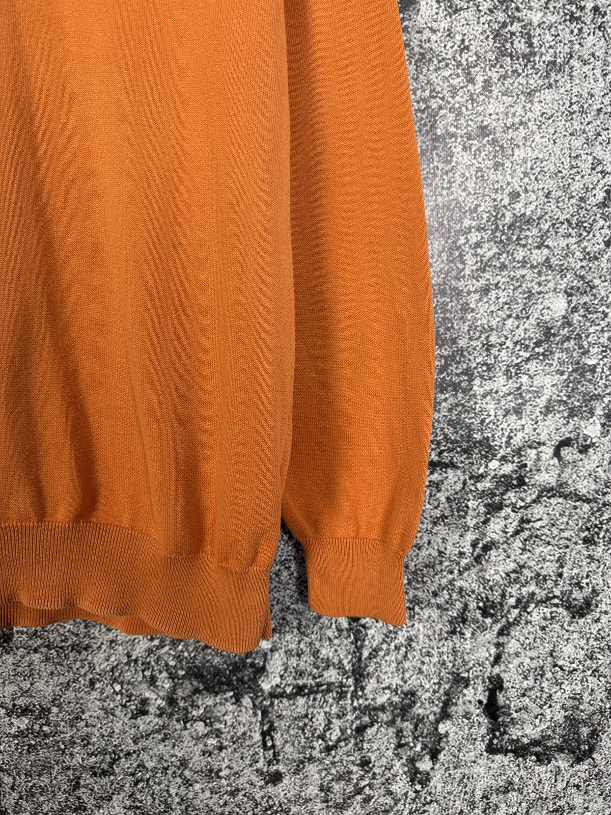 Barbour Barbour Kelso V-Neck Burnt Orange Sweater Pullover Size M Size US M / EU 48-50 / 2 - 5 Thumbnail
