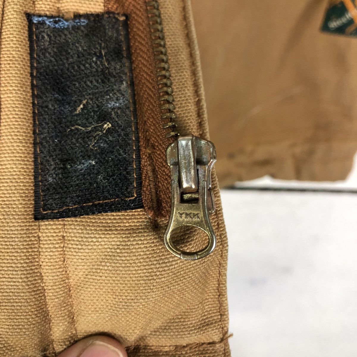 Garment Reproduction of Workers Vintage Wear Guard Chore Duck Canvas Bomber Jacket Carhartt Size US S / EU 44-46 / 1 - 16 Thumbnail