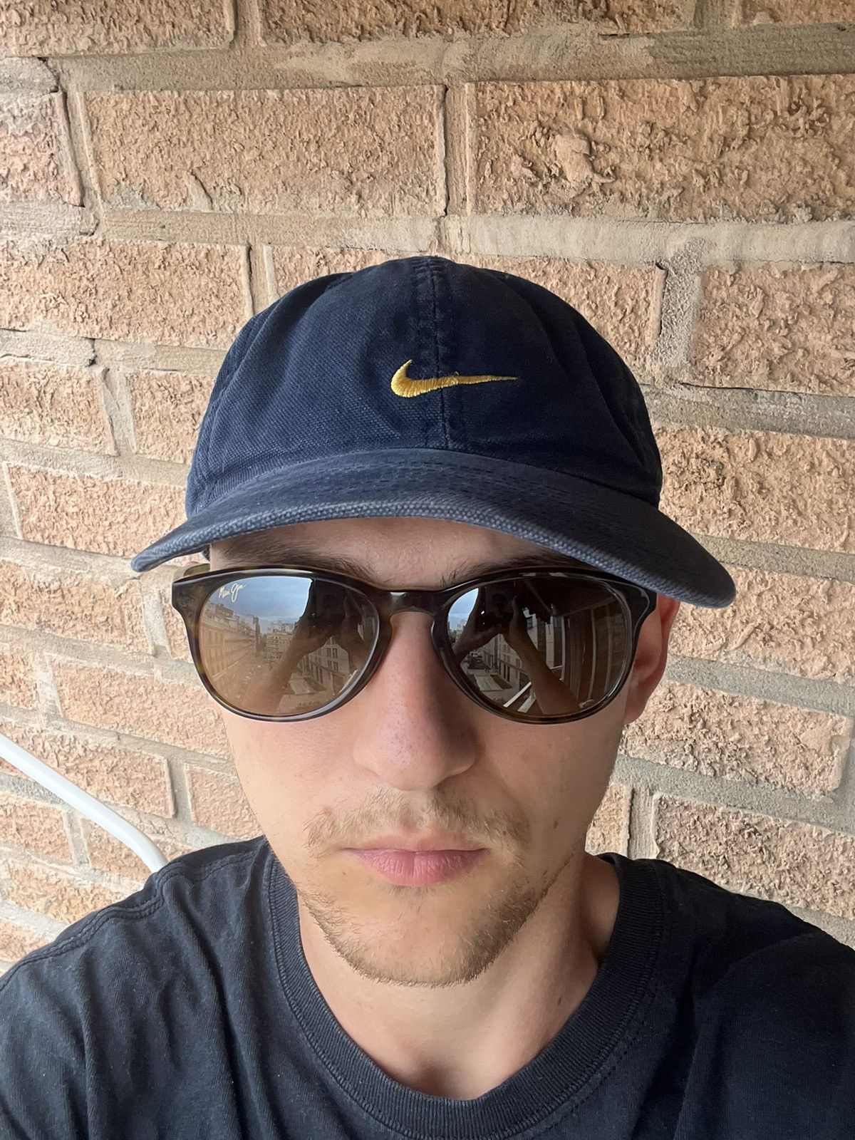Nike × Vintage Nike Vintage Archived Cap Big Swoosh Embroidered Logo navy Size ONE SIZE - 9 Thumbnail