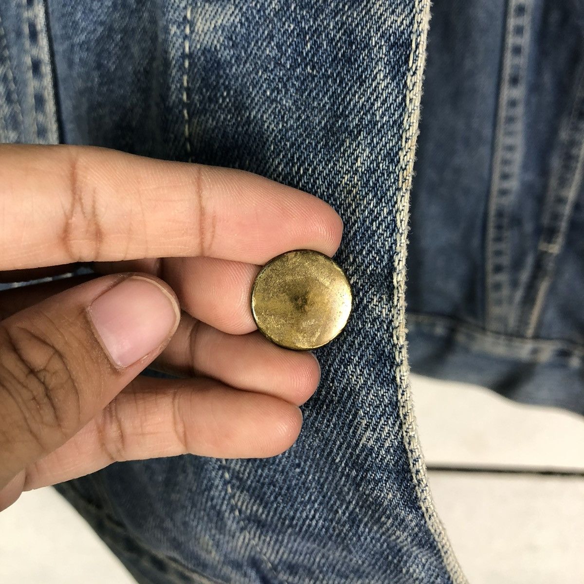 Japanese Brand 🔥VINTAGE BIKER TRUCKER DENIM JACKET M CLUB JAPAN MADE Size US S / EU 44-46 / 1 - 16 Thumbnail