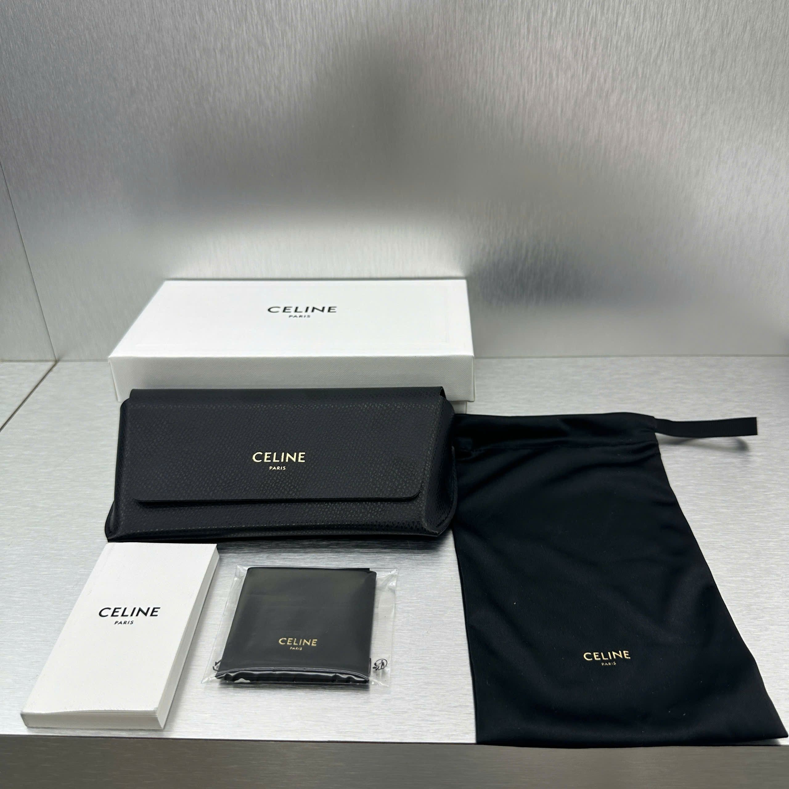 Celine CELINE Metal Triomphe CL50140U 30 Oval Glasses Size ONE SIZE - 12 Thumbnail