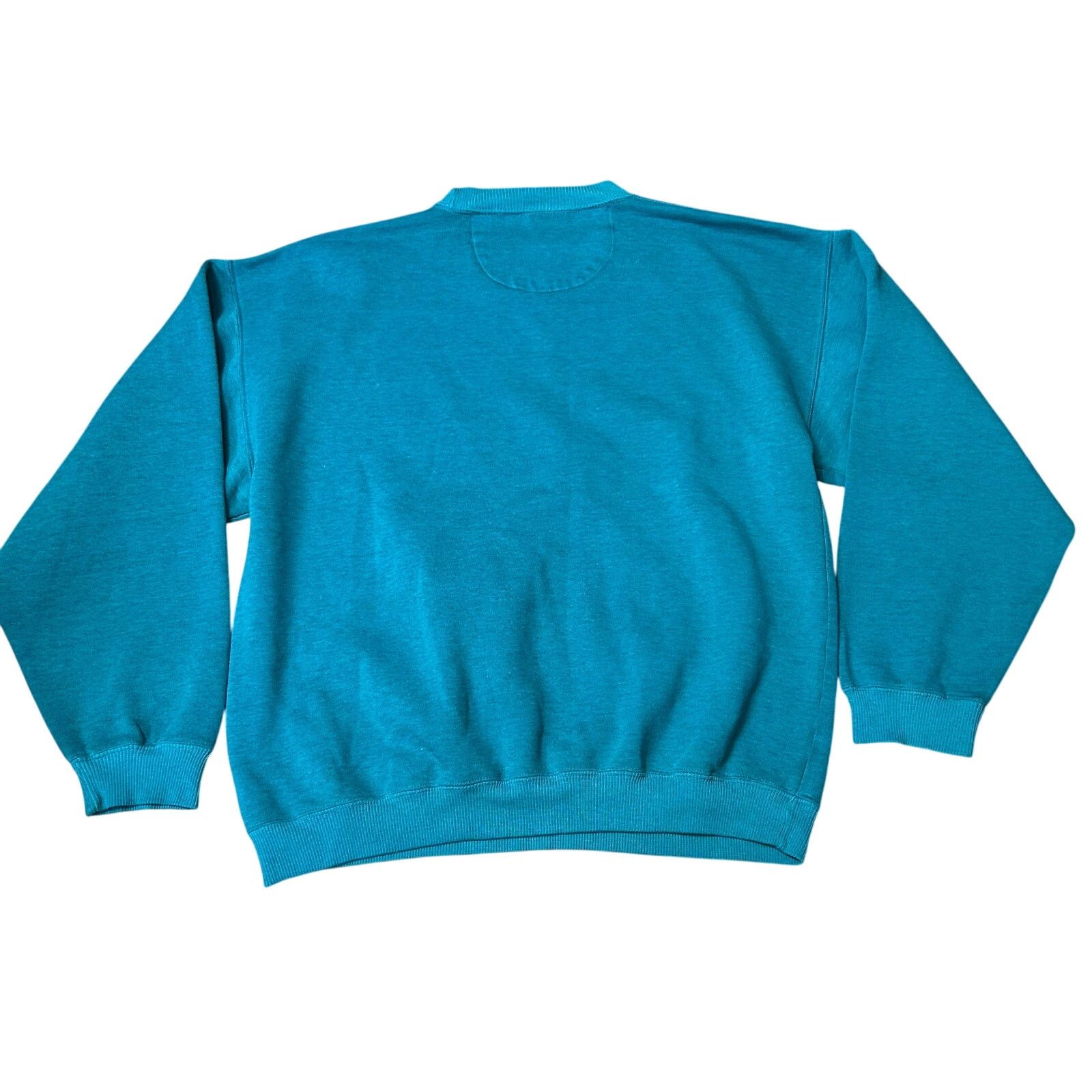 Eddie Bauer × Vintage 90s Vintage Eddie Bauer Crewneck Sweatshirt Teal Medium Size US M / EU 48-50 / 2 - 2 Thumbnail