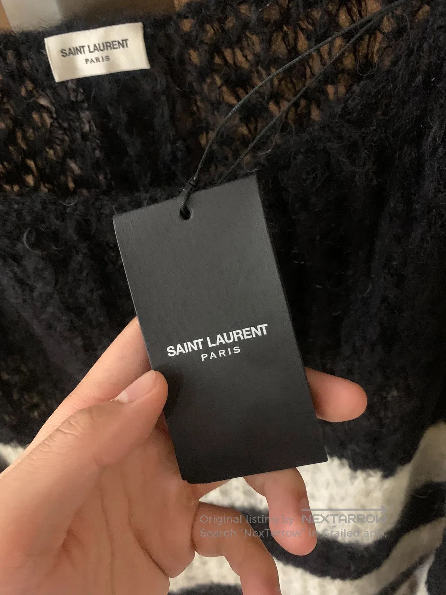 Saint Laurent Paris saint laurent 2013FW Ma Hai Mao Black and White Striped Sw Size XS / US 0-2 / IT 36-38 - 3 Thumbnail