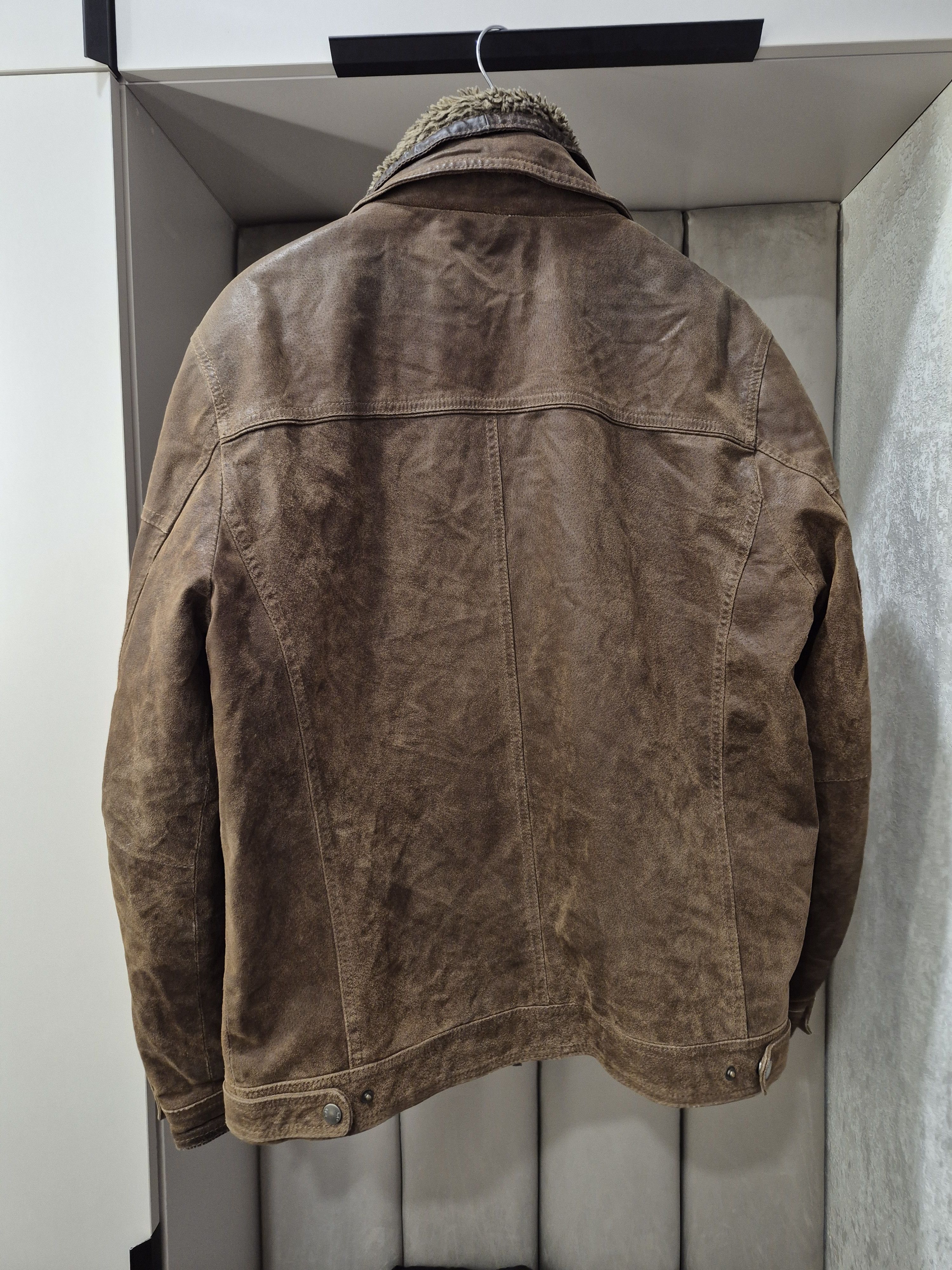Genuine Leather Aviator pilot style leather jacket Size US L / EU 52-54 / 3 - 2 Thumbnail