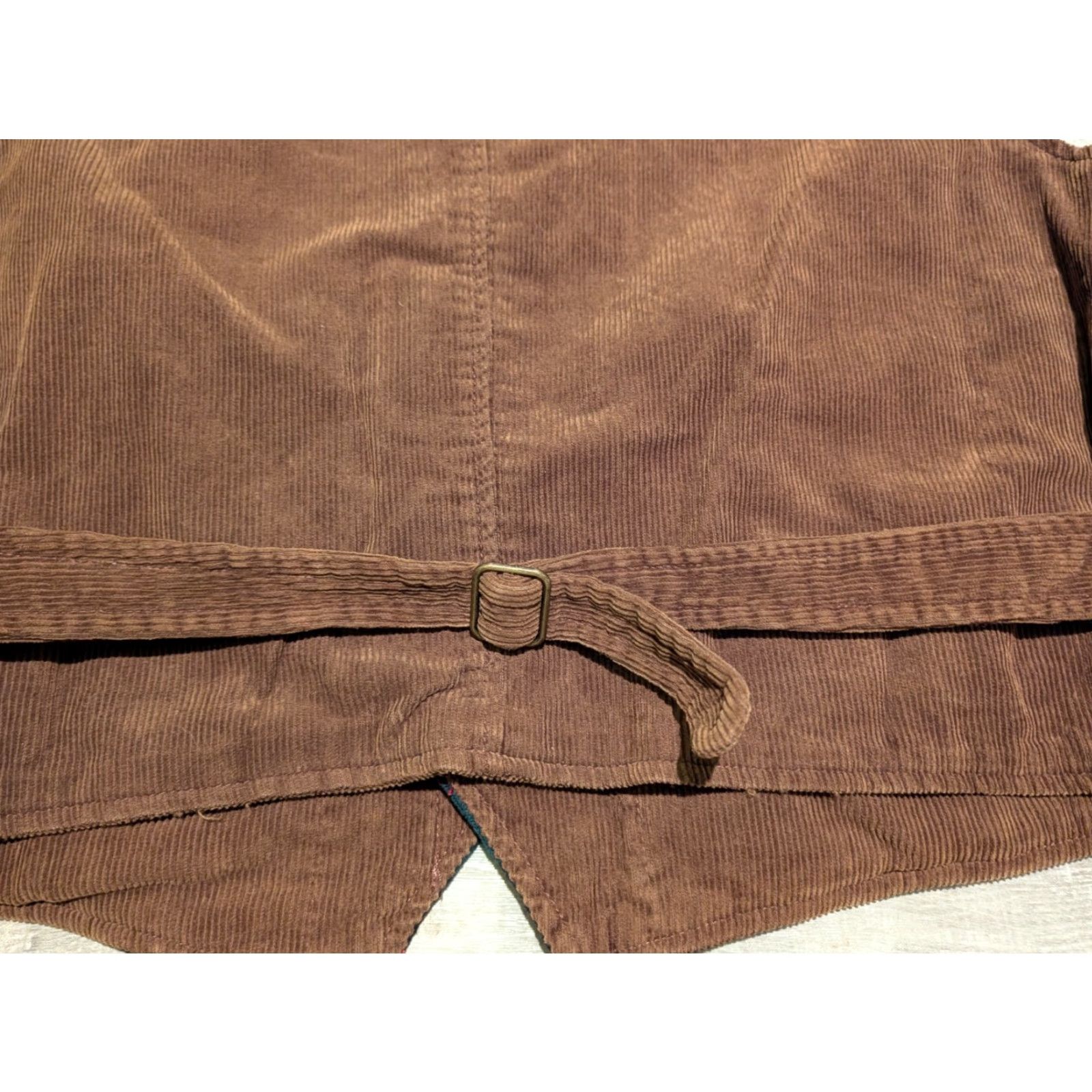 Gap VINTAGE Gap Reversible Corduroy Vest Plaid Wool Blend XL Unisex Adults Brown & Plaid Vest 90s Size XL / US 12-14 / IT 48-50 - 5 Thumbnail