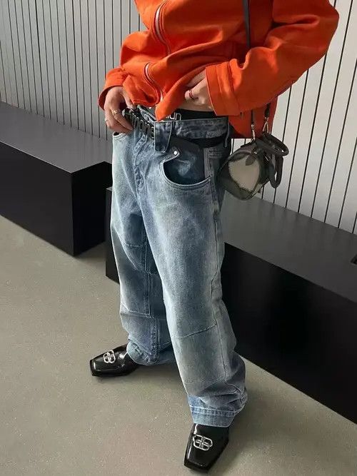 Japanese Brand Retro punk denim pants Size US 32 / EU 48 - 4 Thumbnail