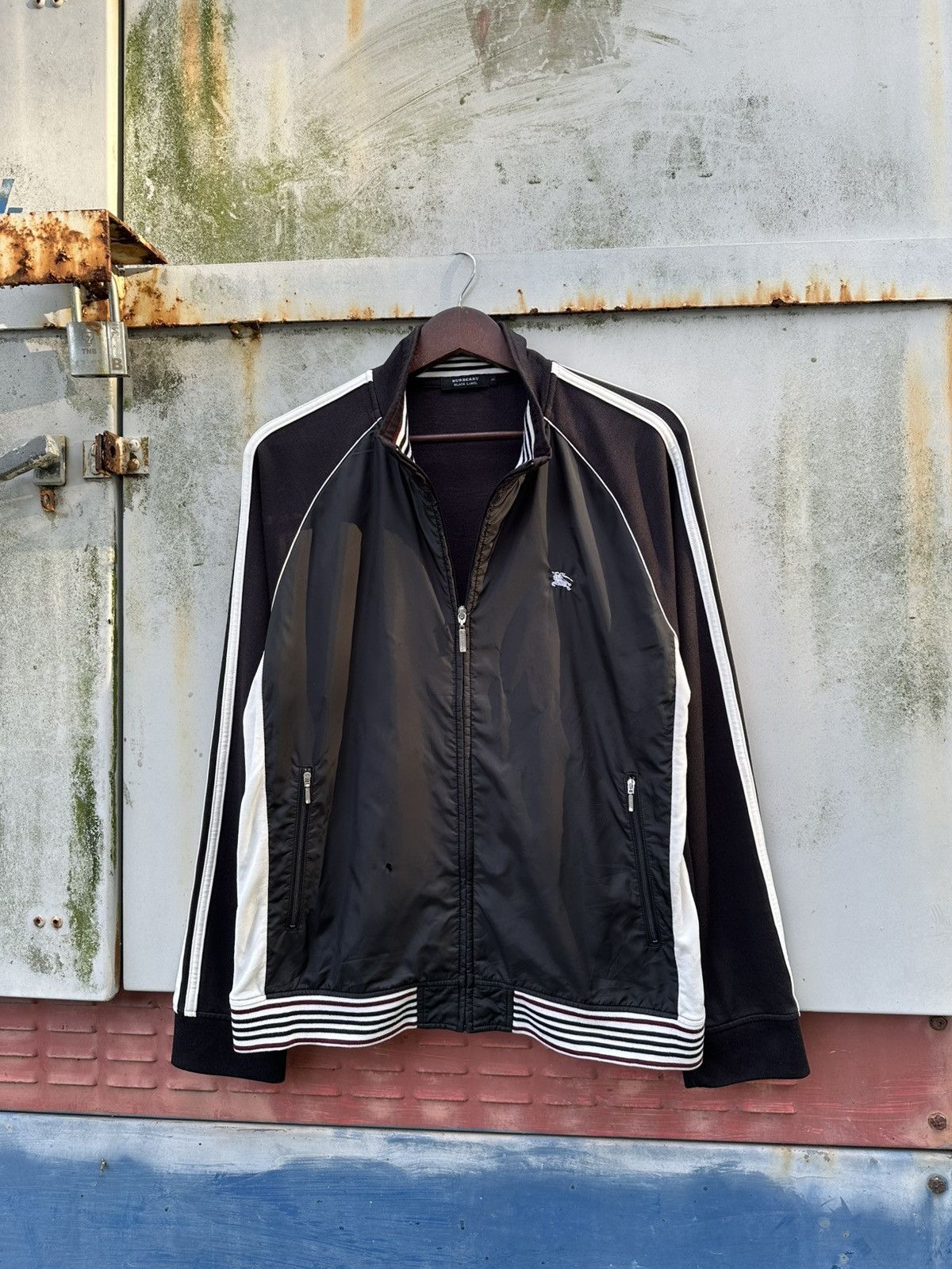 Burberry 👹Burberry Black Label Track Jacket Size US L / EU 52-54 / 3 - 8 Thumbnail